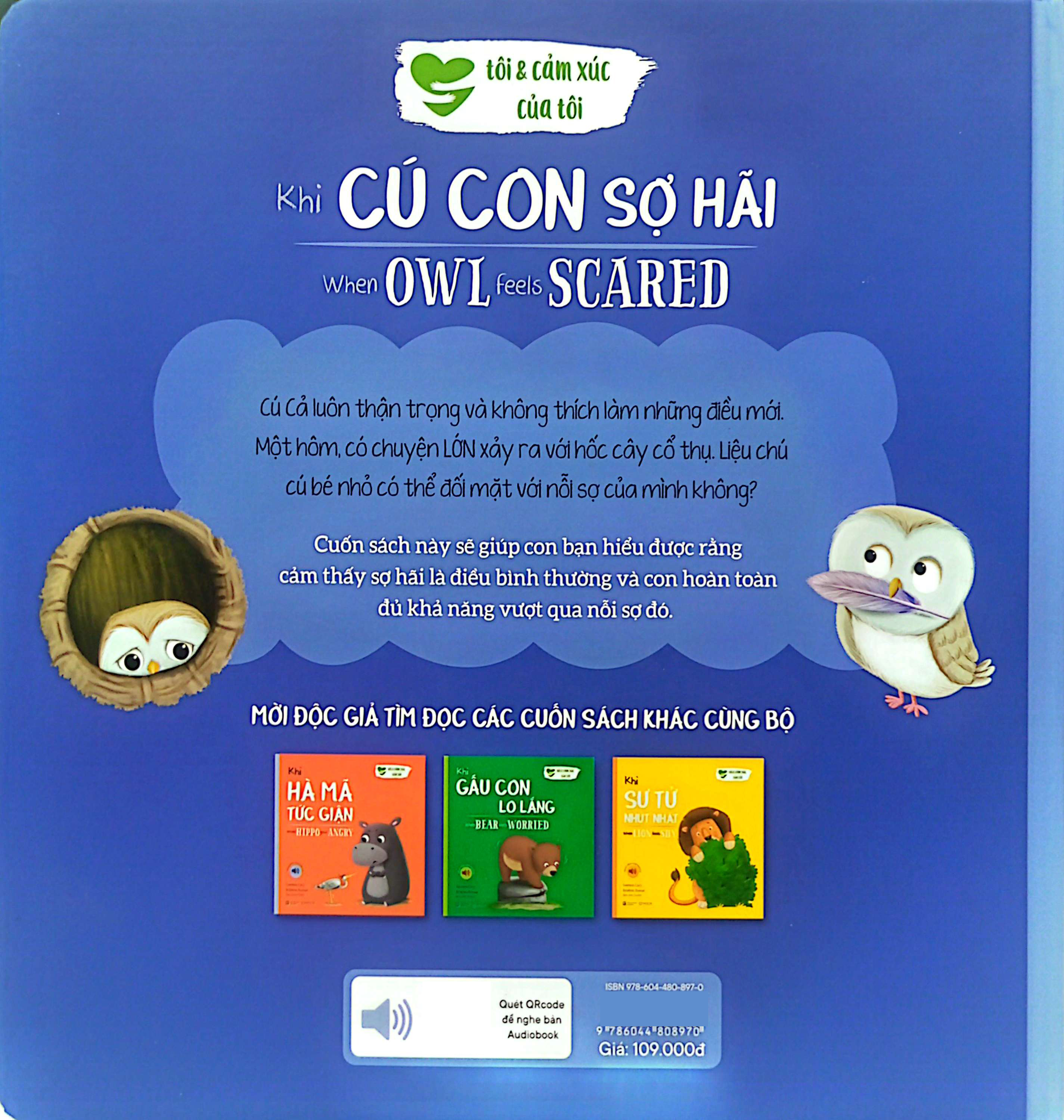 khi cú con sợ hãi - when owl feels scared (song ngữ anh-việt)