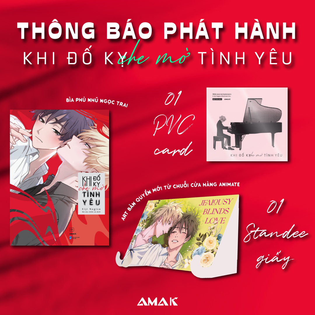 khi đố kỵ che mờ tình yêu - tặng kèm bìa áo rời + pvc card + standee giấy