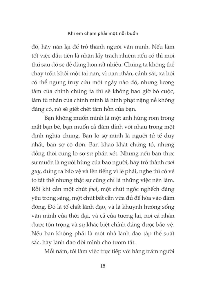 khi em chạm phải một nỗi buồn