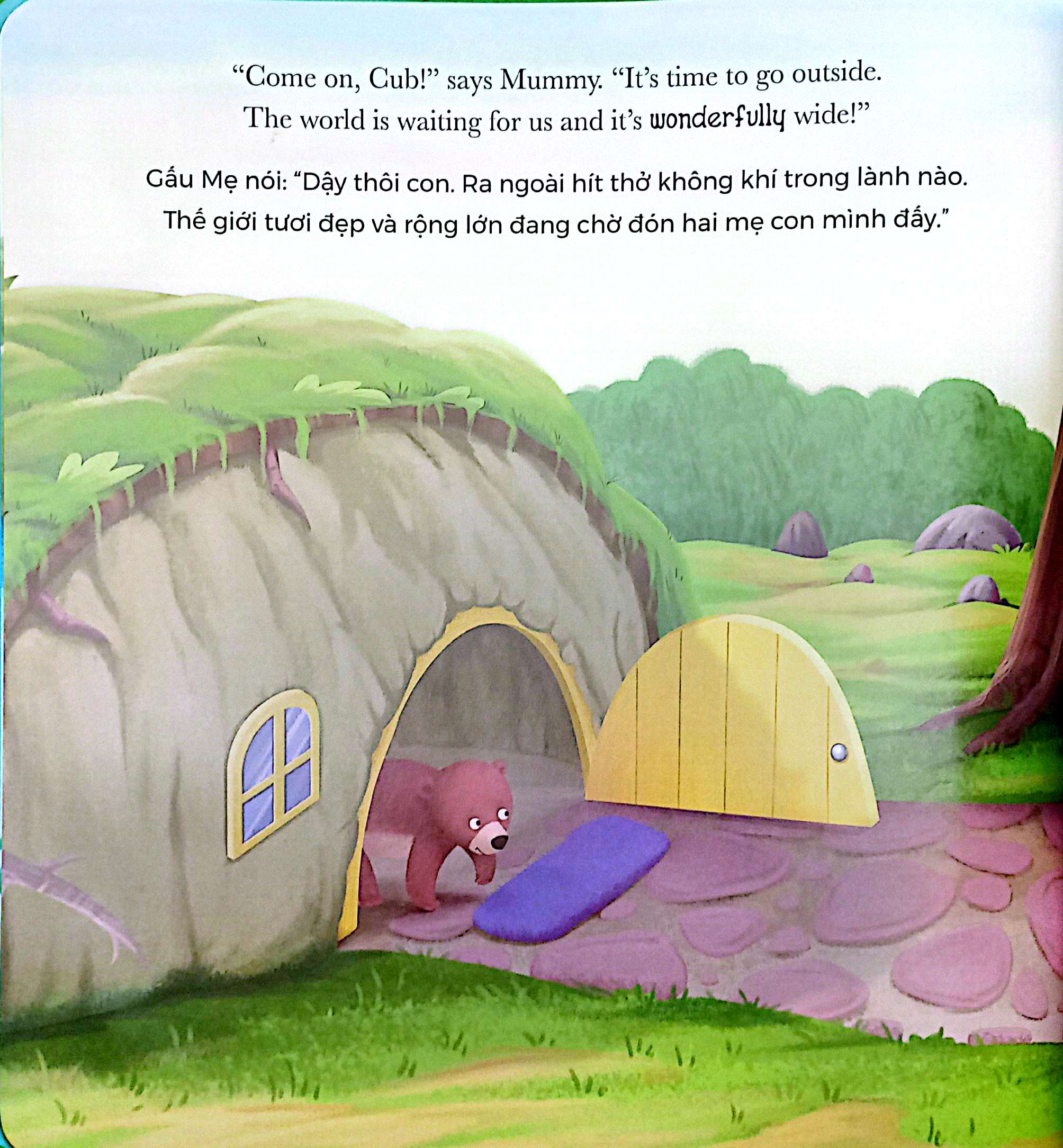 khi gấu con lo lắng - when bear feel worried (song ngữ anh-việt)