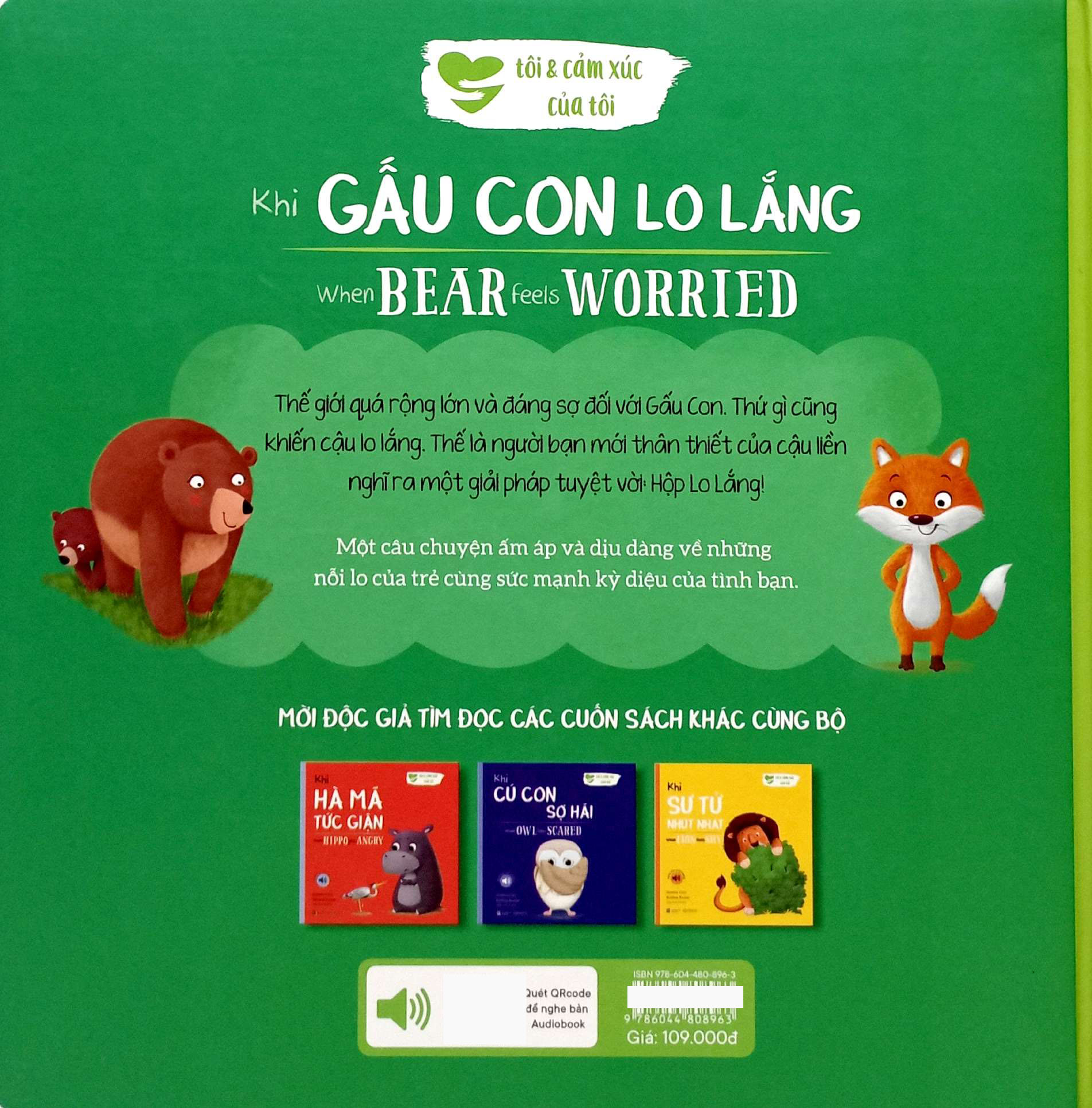 khi gấu con lo lắng - when bear feel worried (song ngữ anh-việt)