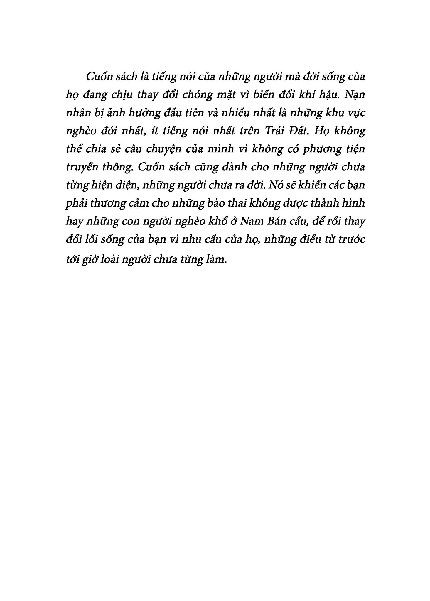 khí hậu đang biến đổi sao chúng ta lại không? - hướng dẫn thiết thực giúp bạn tạo nên sự khác biệt