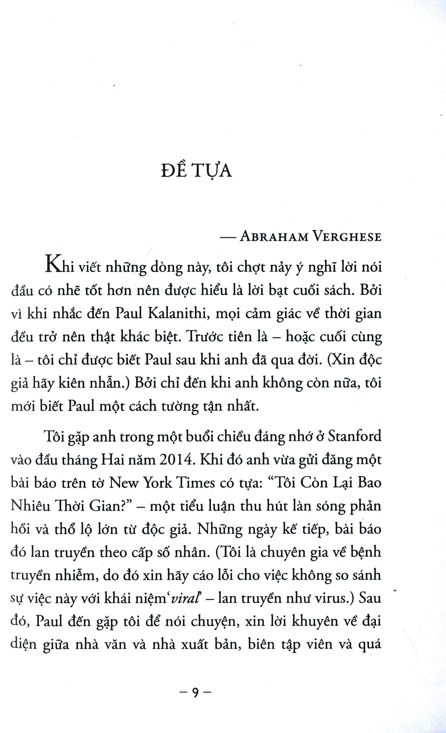 khi hơi thở hóa thinh không (tái bản 2020)