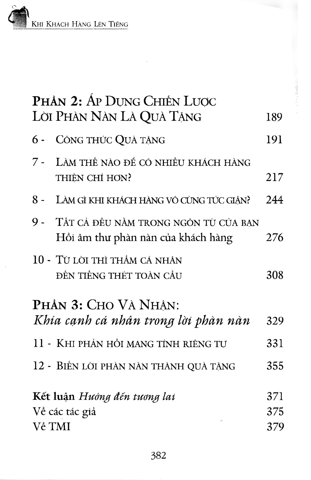 khi khách hàng lên tiếng