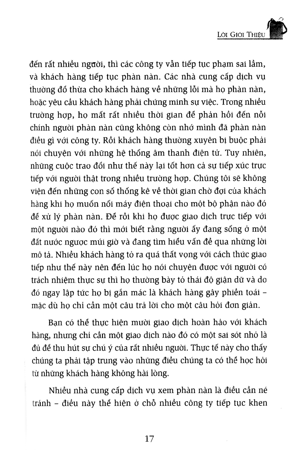 khi khách hàng lên tiếng