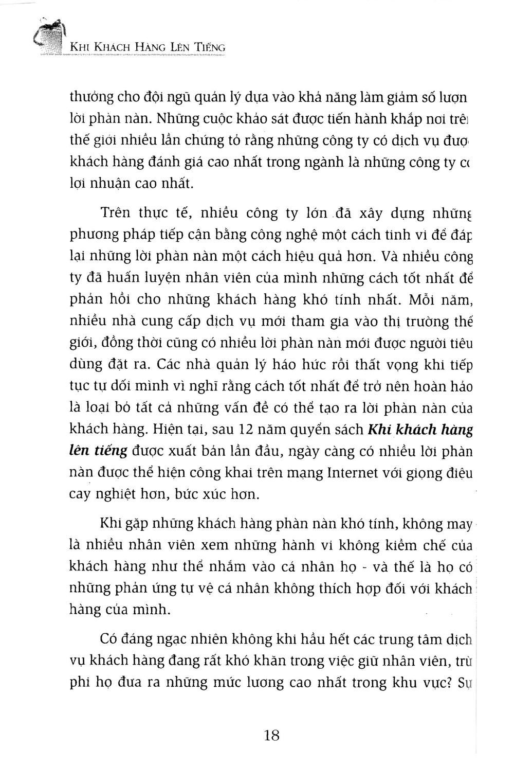 khi khách hàng lên tiếng