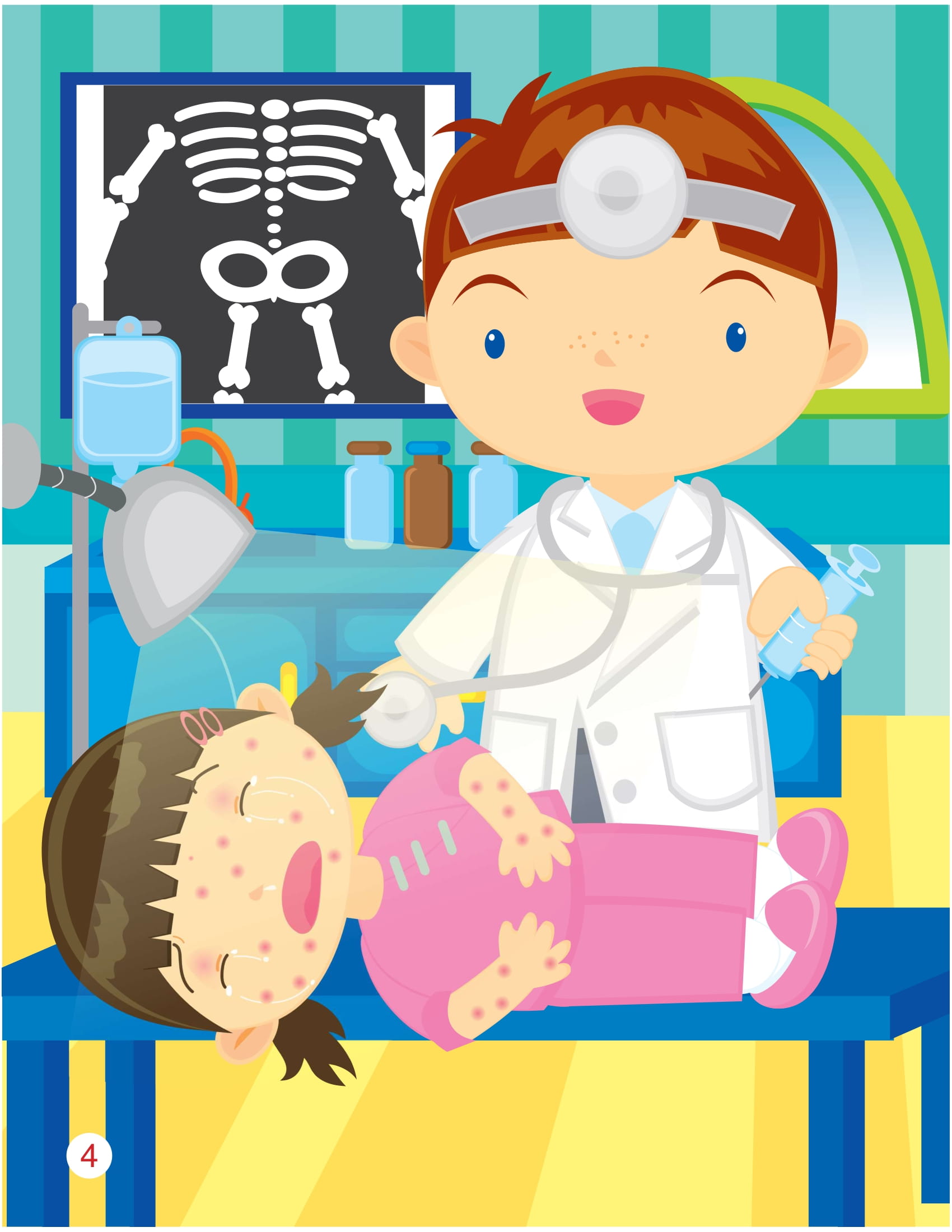 khi lớn lên, tớ muốn trở thành... - bác sĩ và y tá