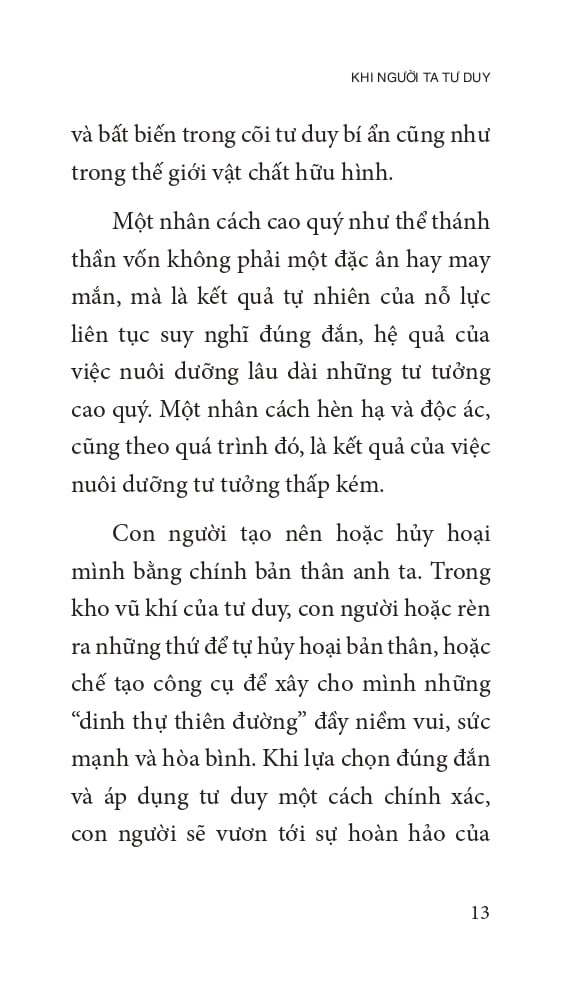 khi người ta tư duy - as a man thinketh - bìa cứng