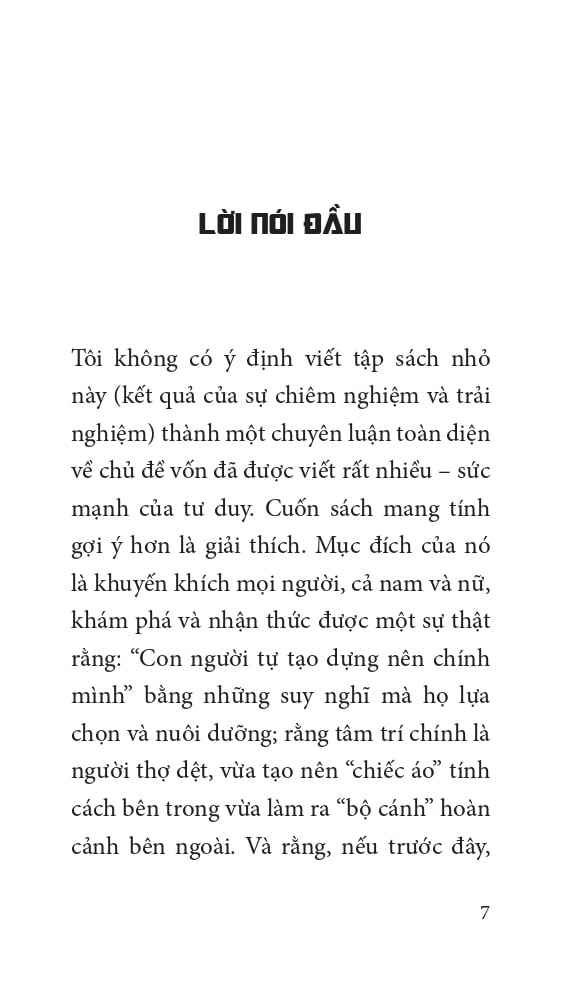 khi người ta tư duy - as a man thinketh - bìa cứng