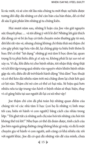 khi nói không, tôi thấy tội lỗi