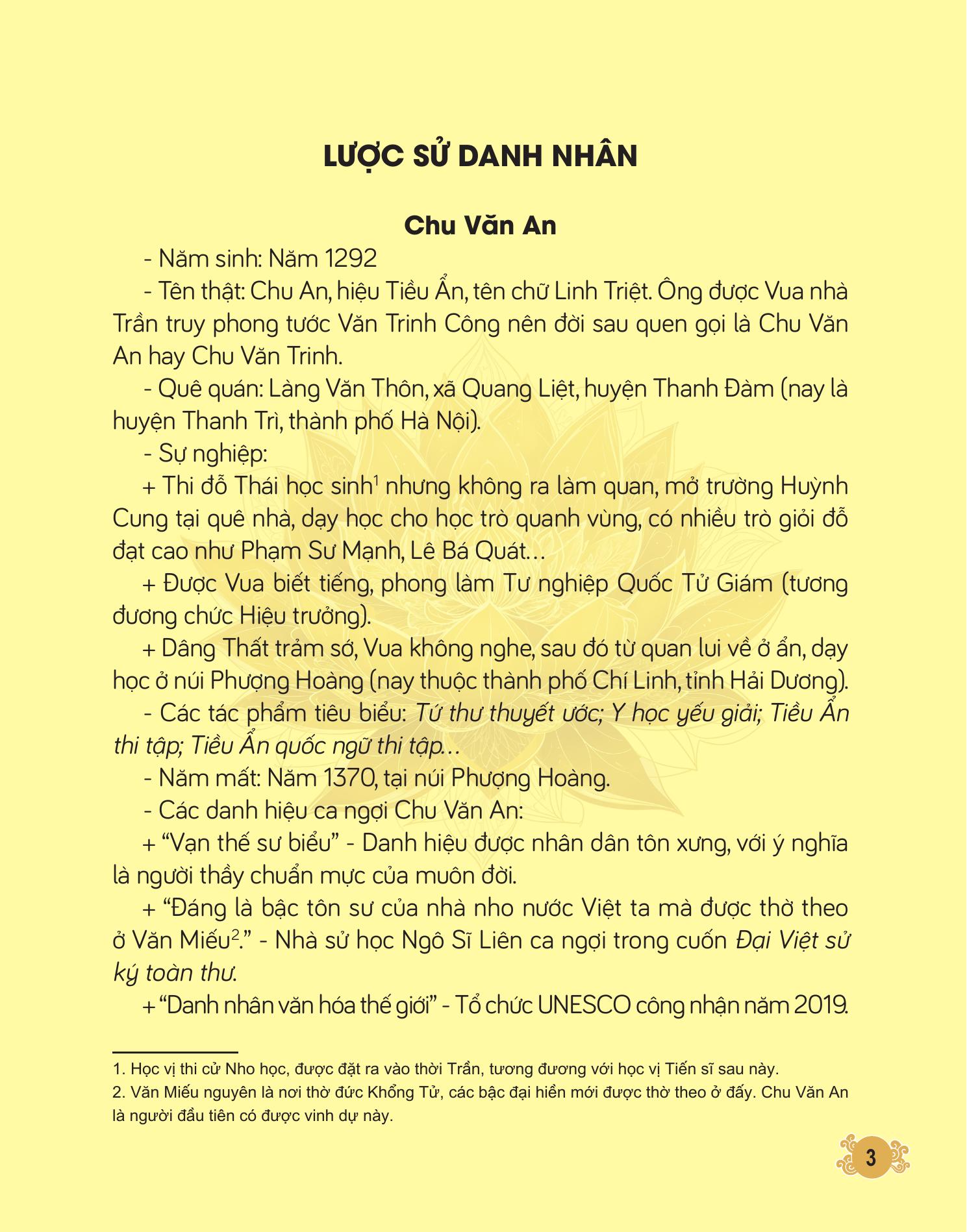 khí phách lạc hồng - chu văn an - người thầy chuẩn mực của muôn đời