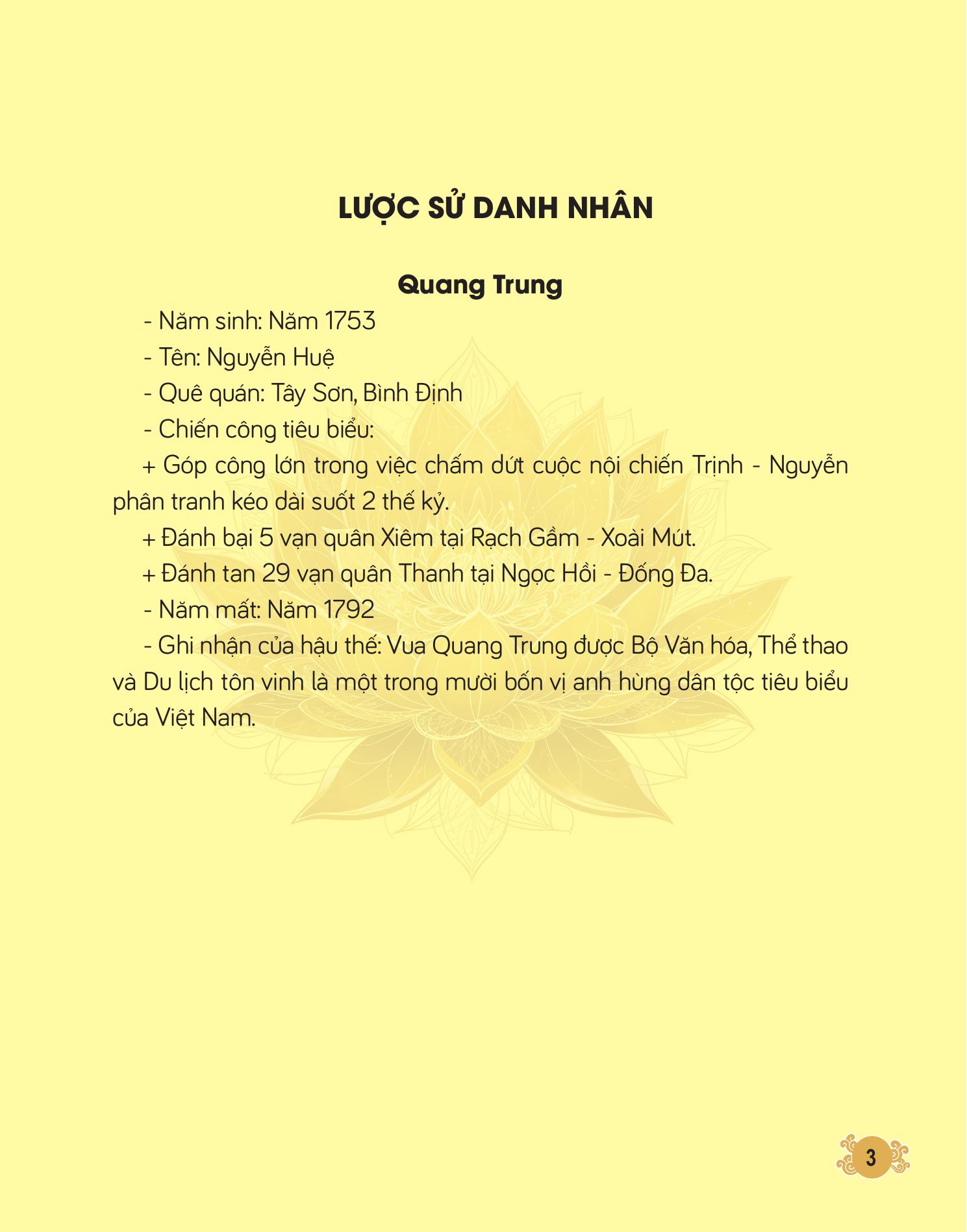 khí phách lạc hồng - quang trung - vị vua sáng suốt trong lịch sử việt nam