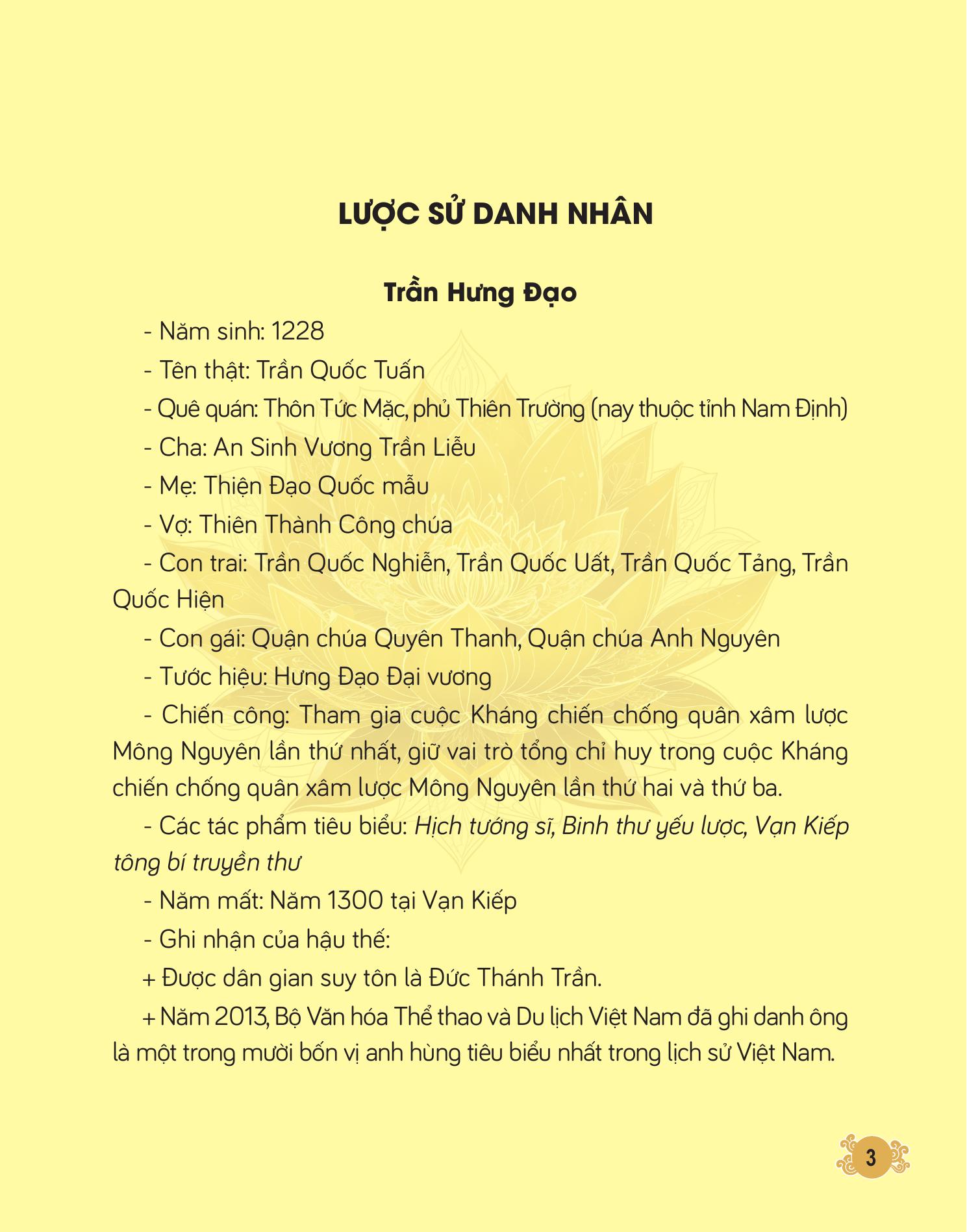 khí phách lạc hồng - trần hưng đạo - vị tướng kiệt xuất lưu danh muôn thuở