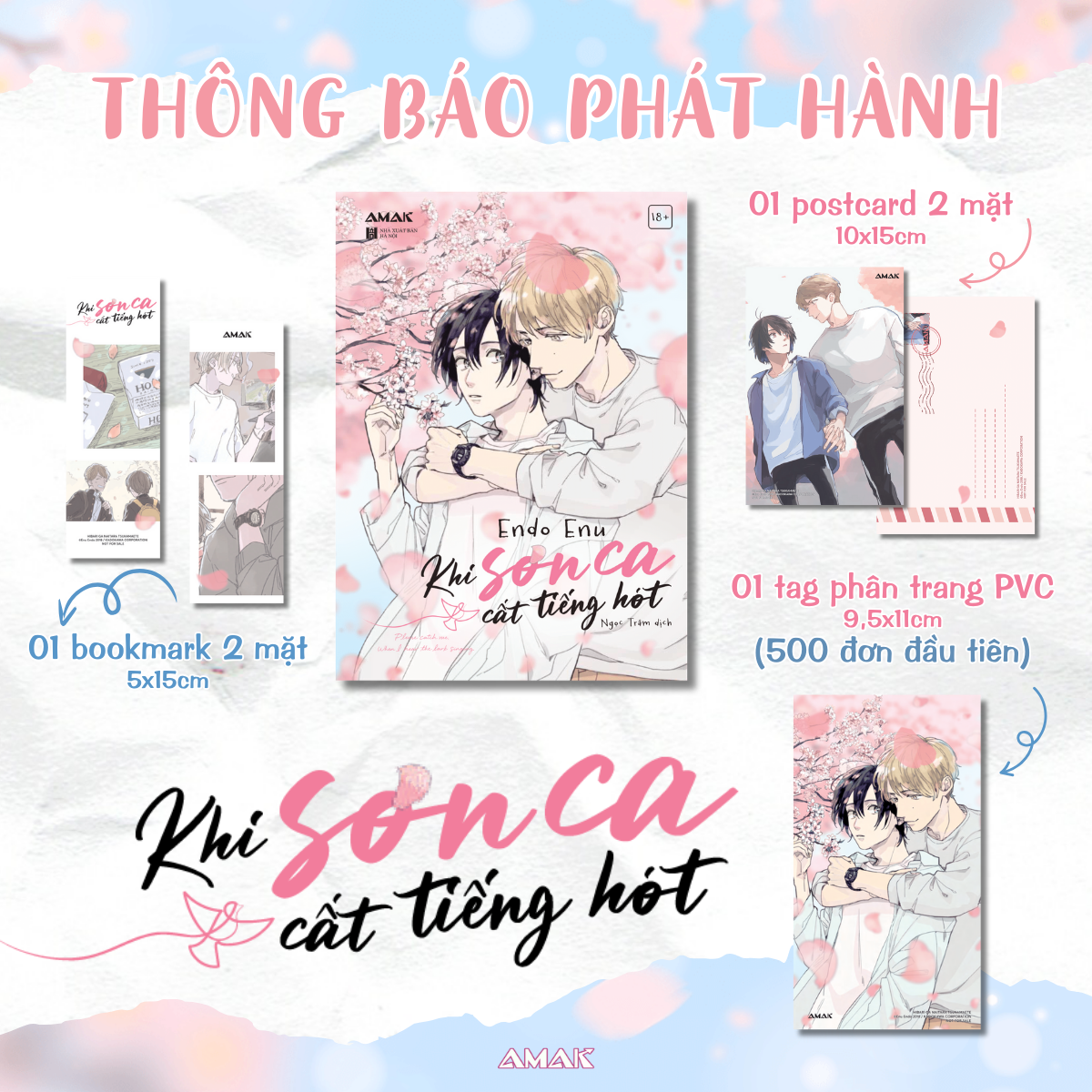khi sơn ca cất tiếng hót - tặng kèm bookmark + postcard hai mặt + tag phân trang pvc