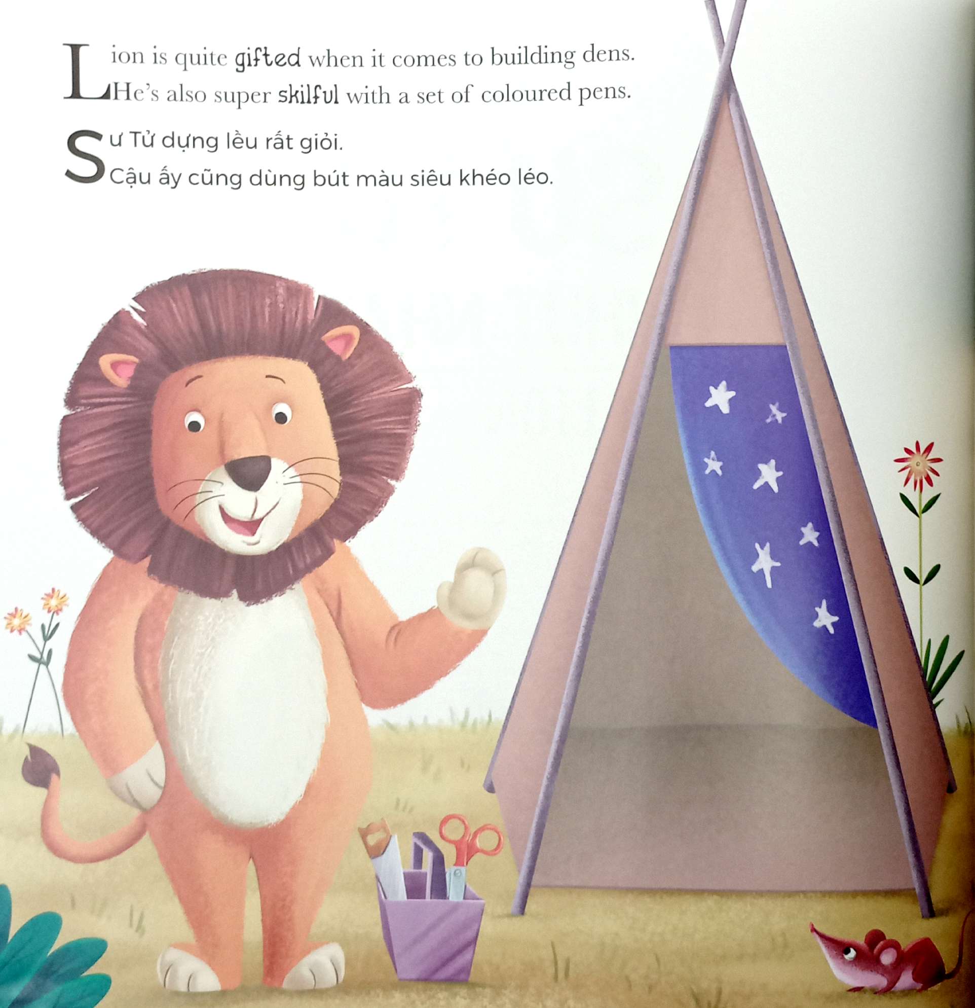 khi sư tử nhút nhát - when lion feels shy (song ngữ anh-việt)