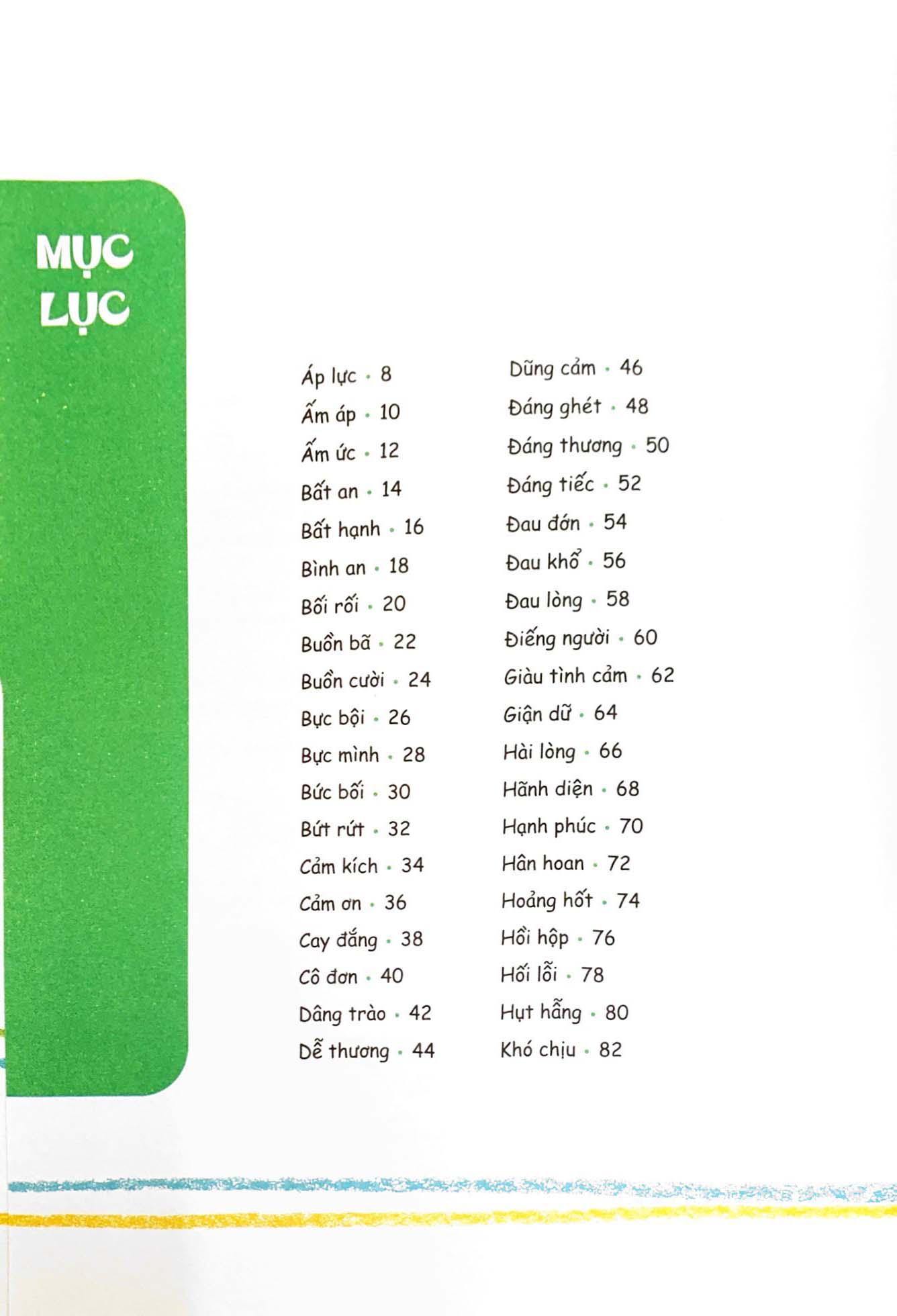 khi tớ lên 9 - từ điển cảm xúc