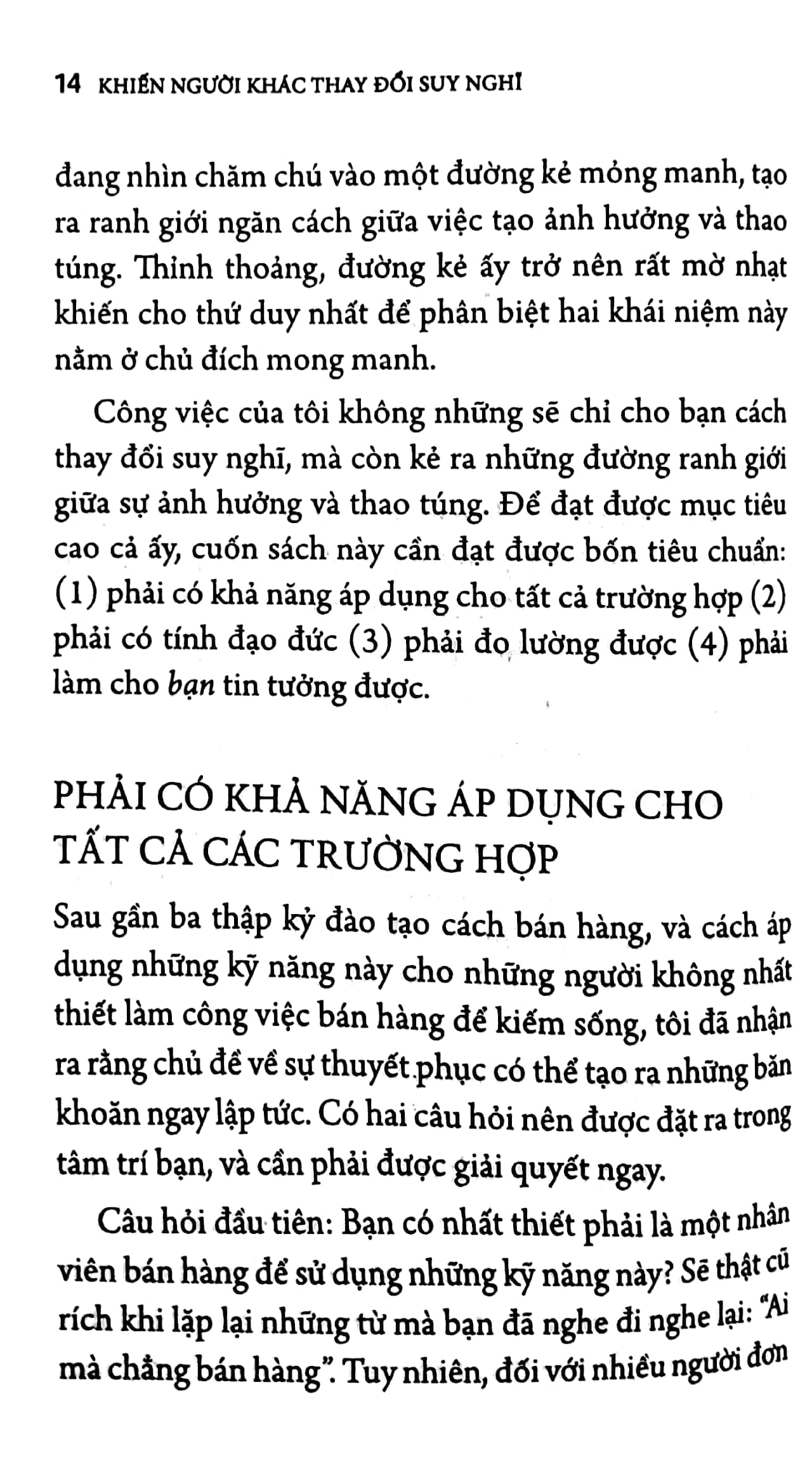 khiến người khác thay đổi suy nghĩ - nghệ thuật gây ảnh hưởng mà không thao túng (tái bản 2023)