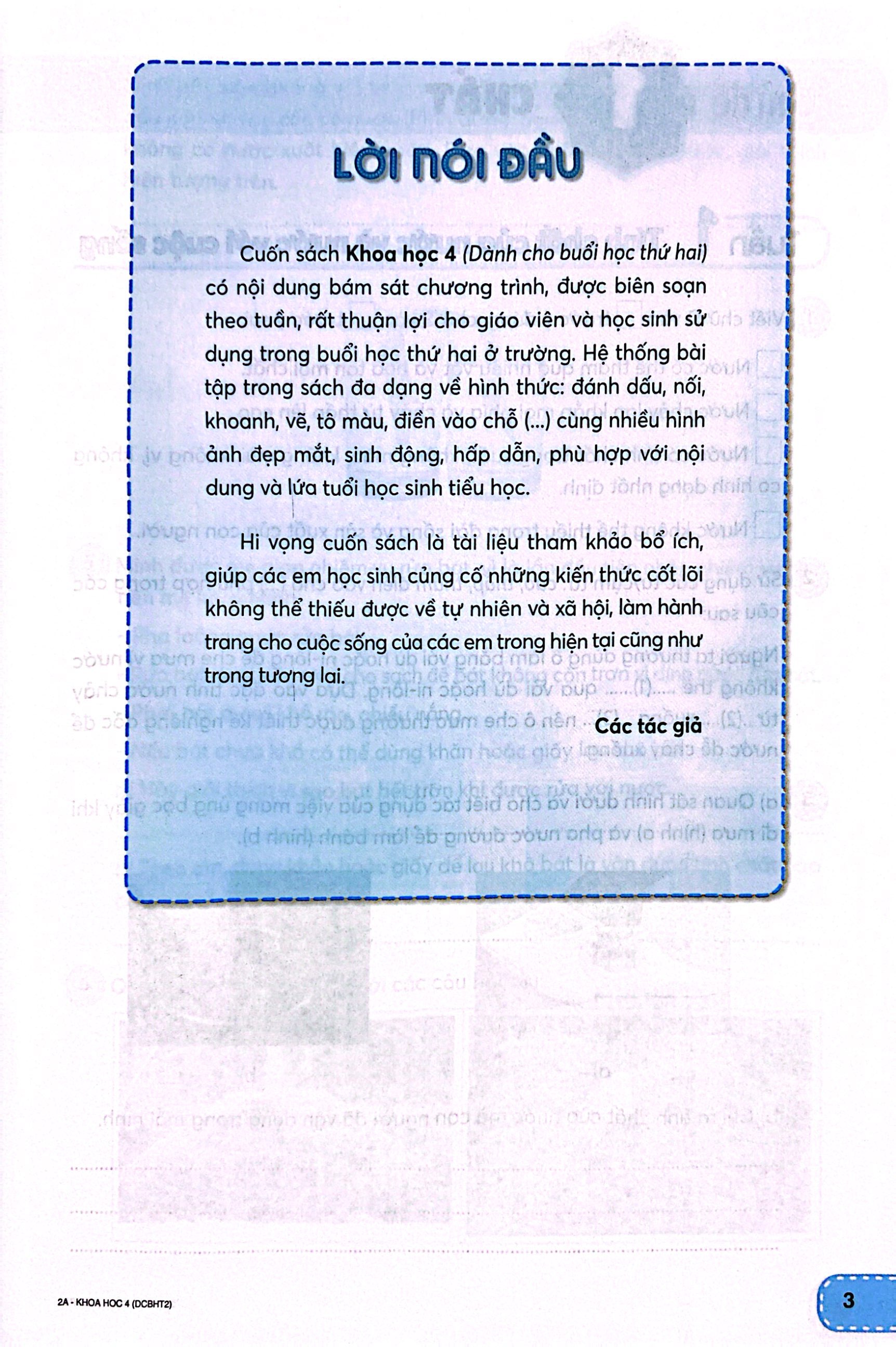 khoa học 4 (kết nối) (dành cho buổi học thứ hai)