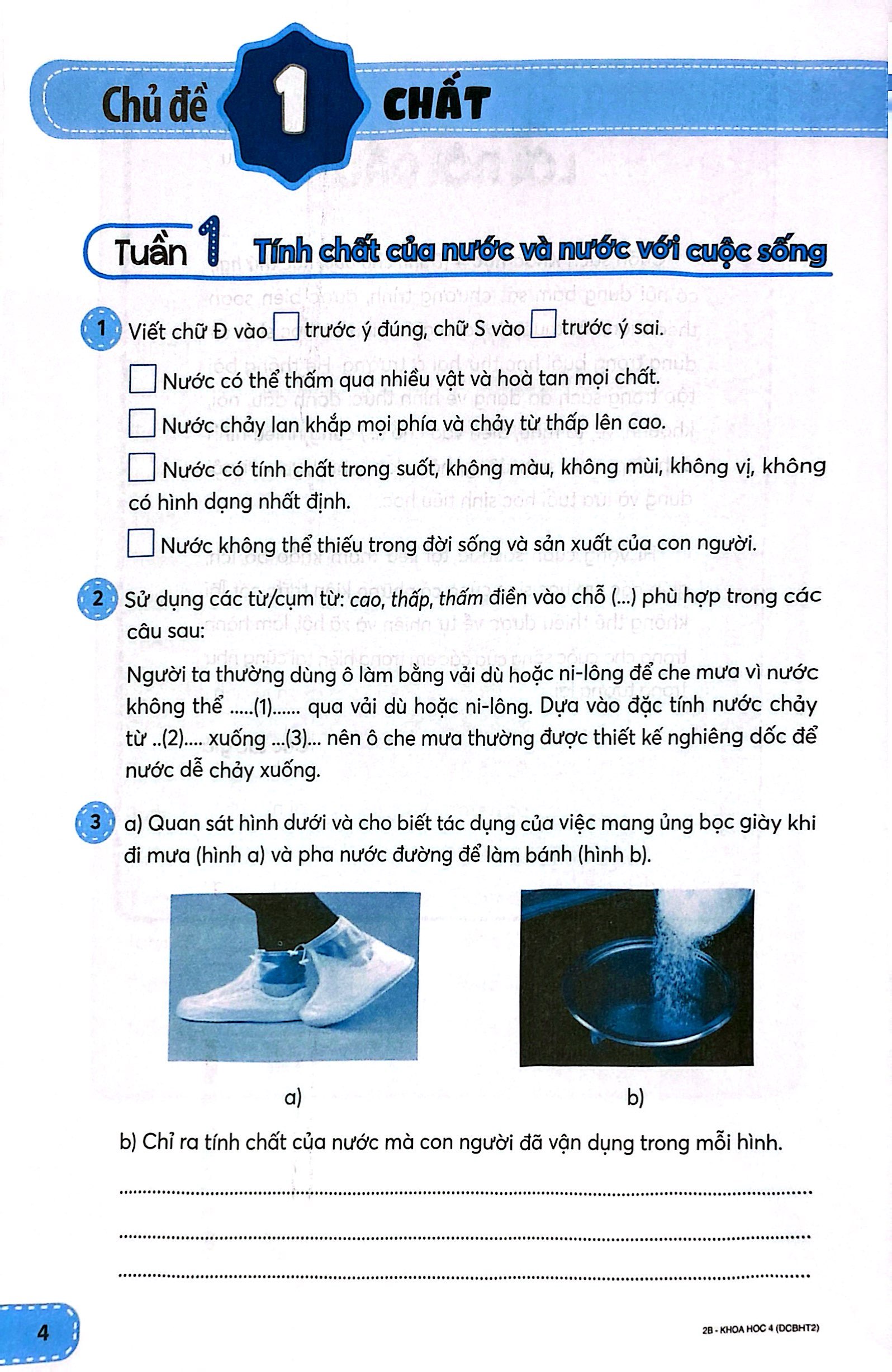 khoa học 4 (kết nối) (dành cho buổi học thứ hai)