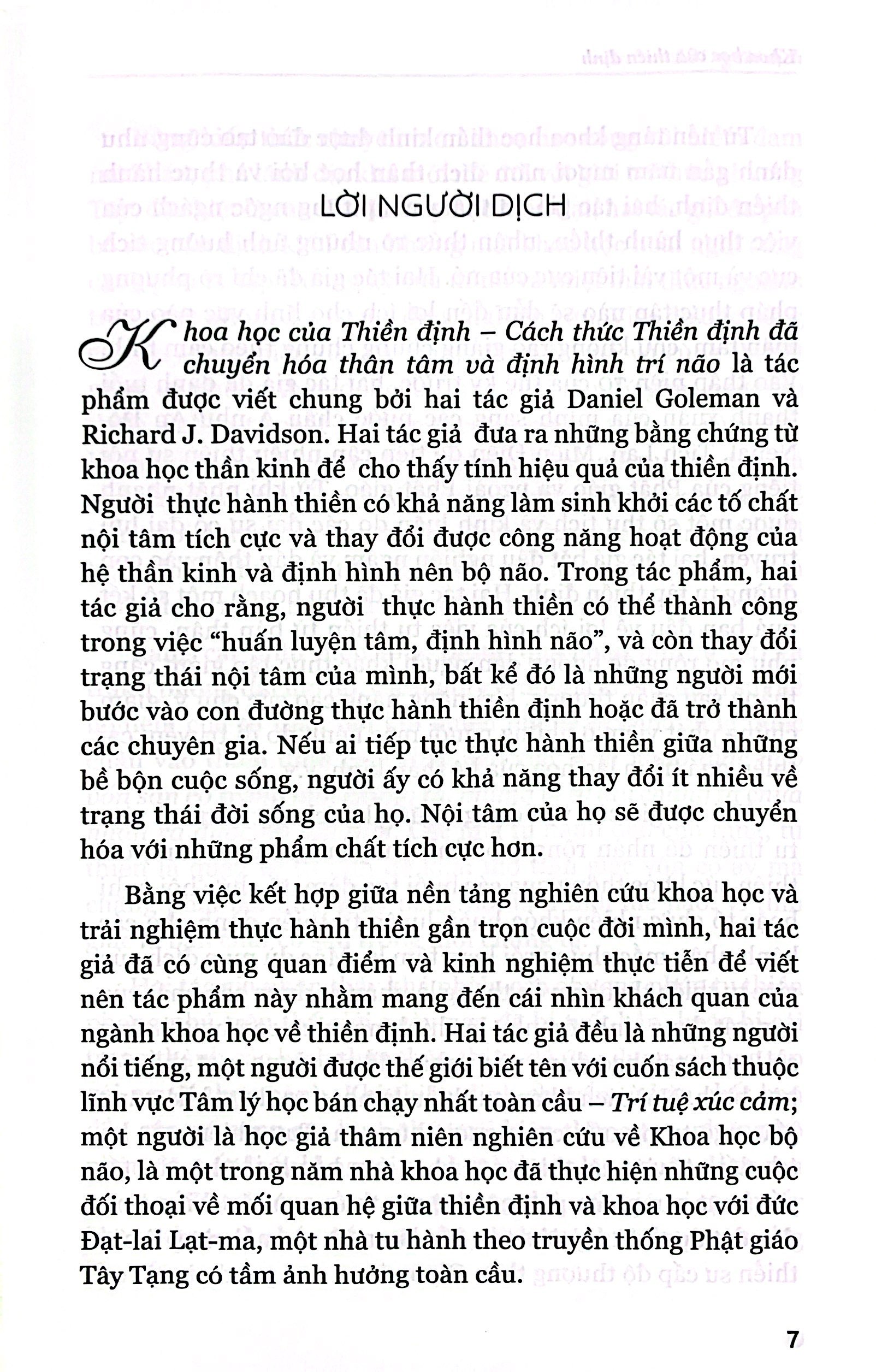 khoa học của thiền định