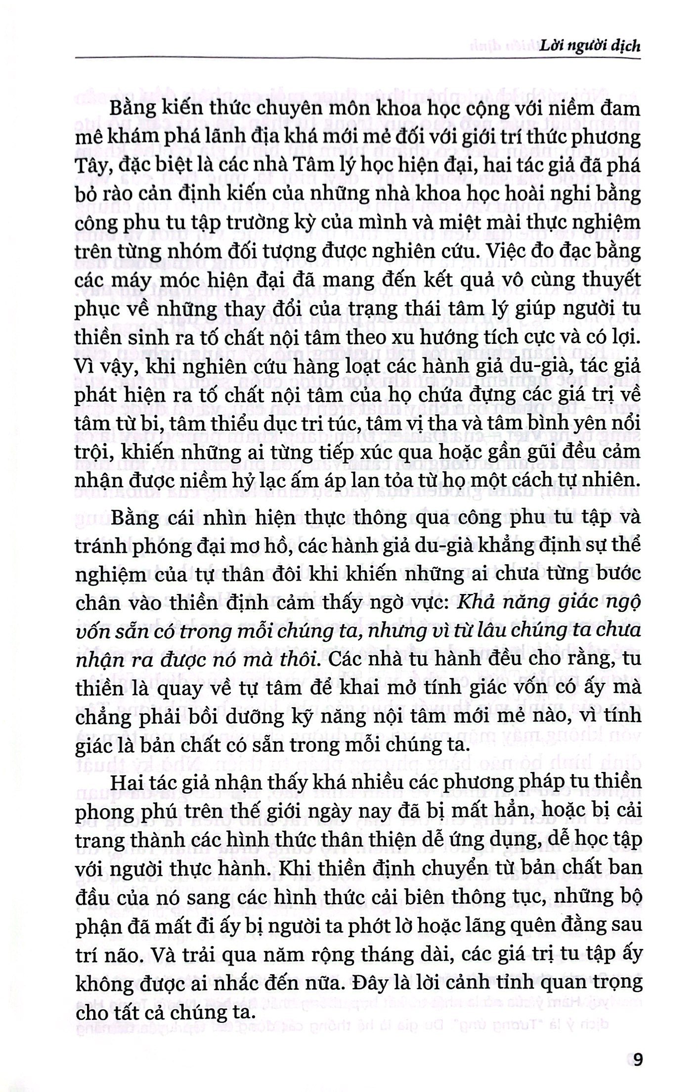 khoa học của thiền định