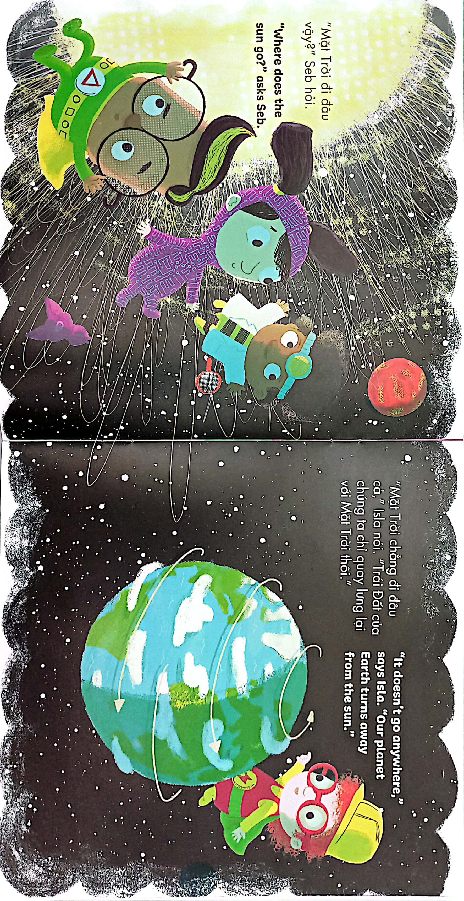 khoa học dành cho tuổi chập chững - mặt trời đi đâu