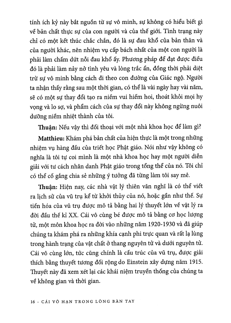 khoa học khám phá - cái vô hạn trong lòng bàn tay (tái bản 2019)
