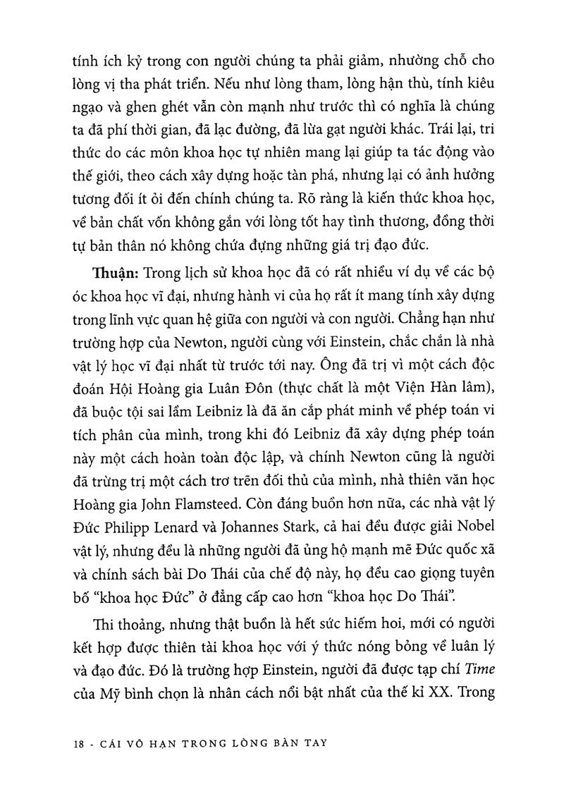 khoa học khám phá - cái vô hạn trong lòng bàn tay (tái bản 2019)