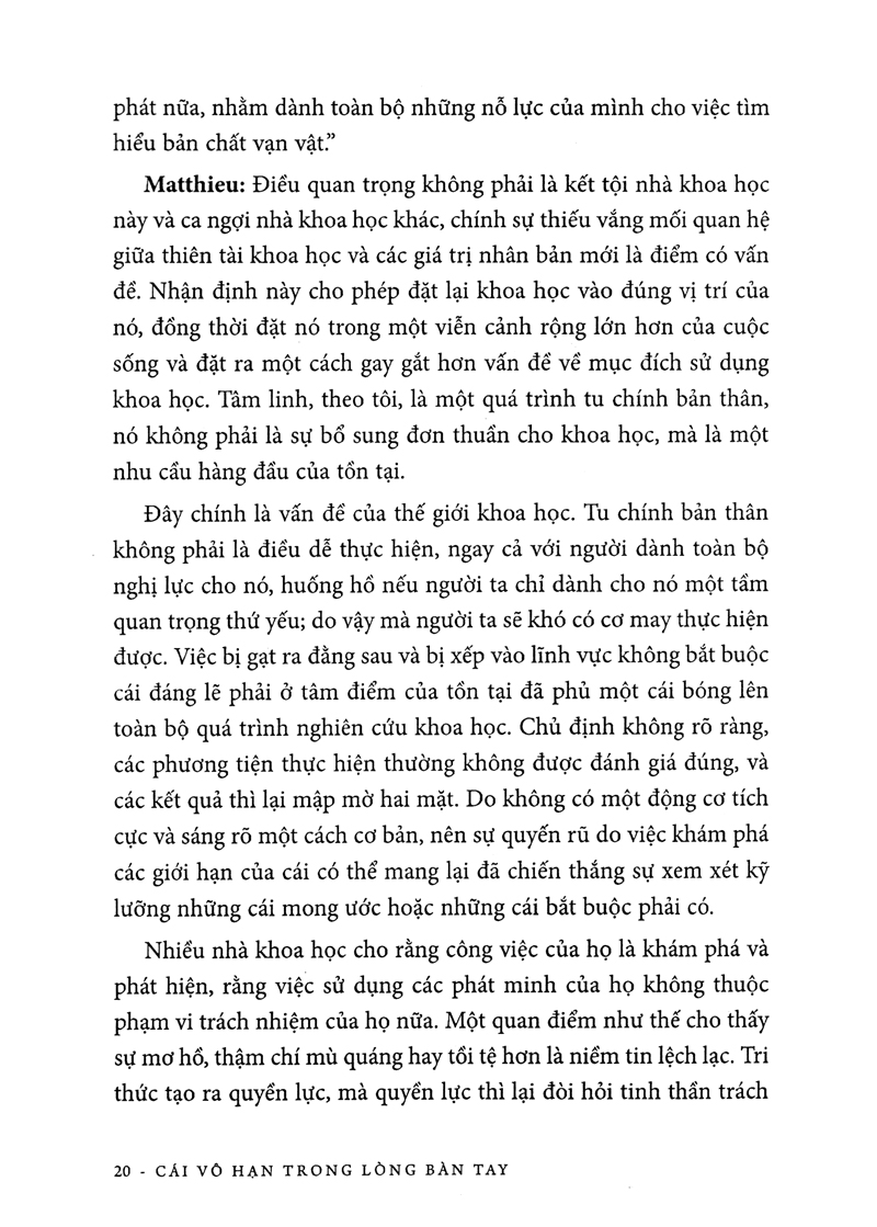 khoa học khám phá - cái vô hạn trong lòng bàn tay (tái bản 2019)