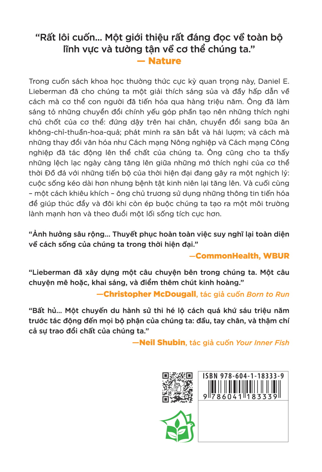 khoa học khám phá - câu chuyện cơ thể con người: tiến hóa, sức khỏe và bệnh tật