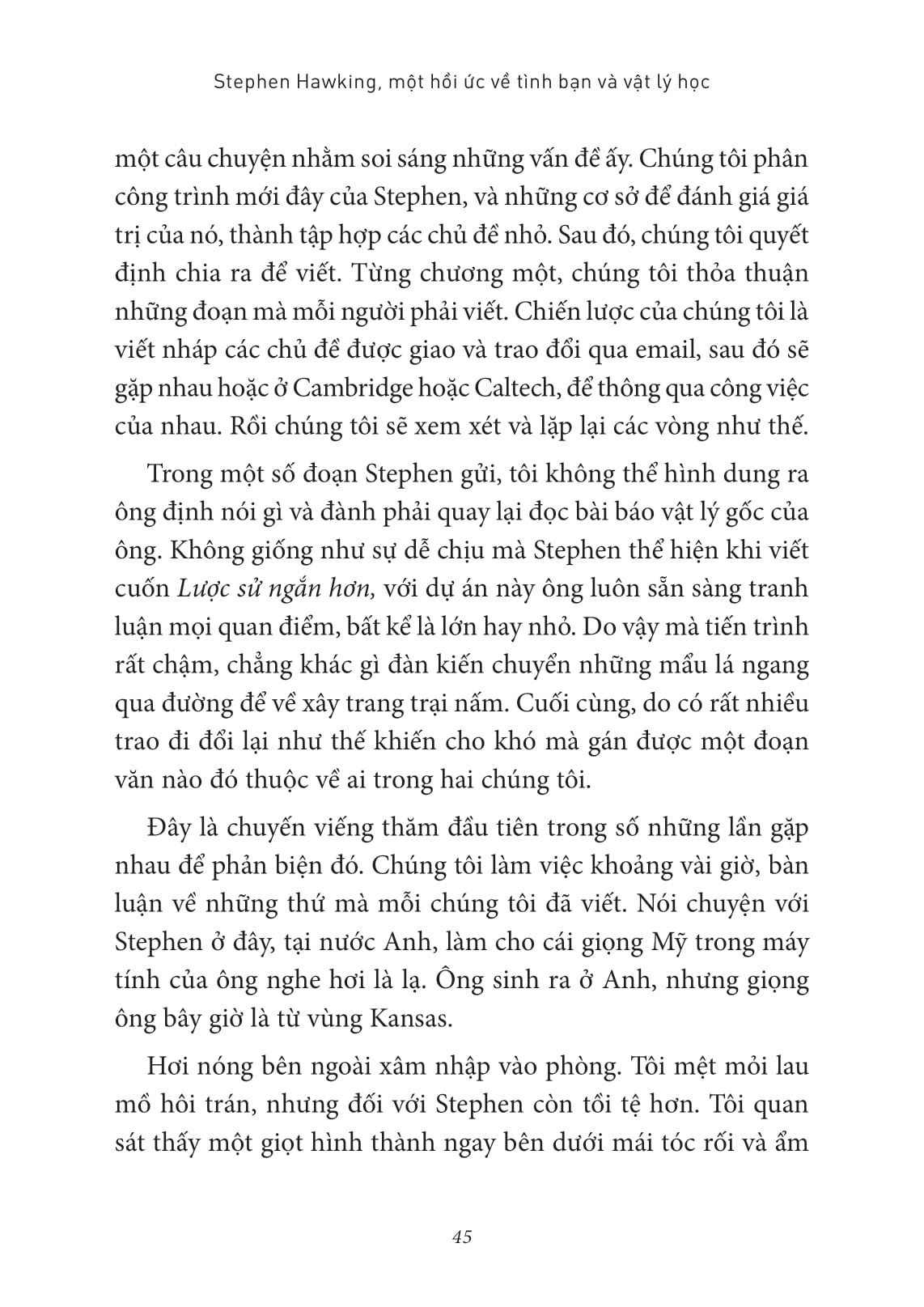 khoa học khám phá - stephen hawking - một hồi ức về tình bạn & vật lý học