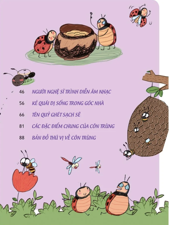 khoa học thú vị - cuộc phiêu lưu của bọ rùa - các loài côn trùng đa dạng