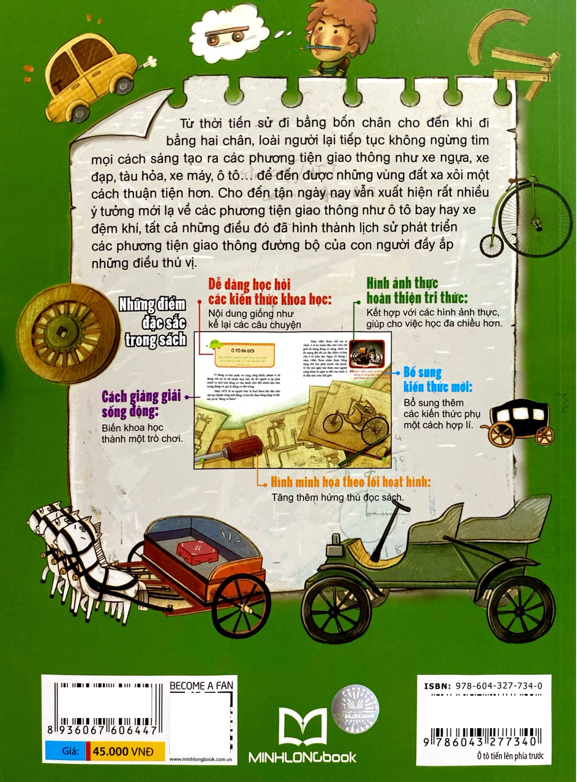 Khoa Hoc Thu Vi - O To Tien Len Phia Truoc - Lich Su Phat Trien Cua Cac Phuong Tien Giao Thong (Tai Ban 2022)