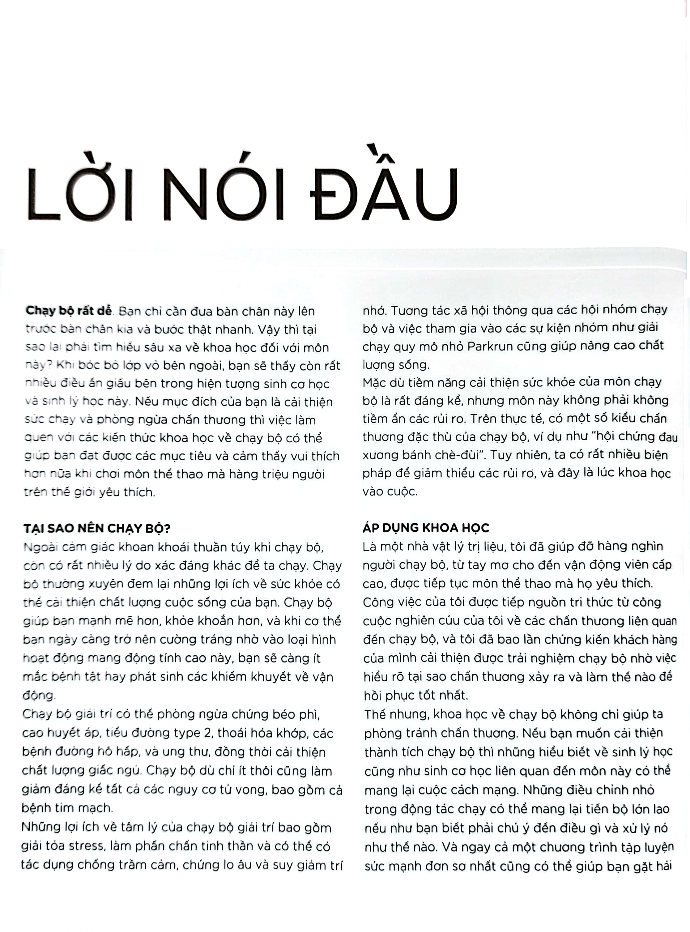 khoa học về chạy bộ - phân tích kỹ thuật, phòng ngừa chấn thương, đổi mới cách tập luyện - bìa cứng