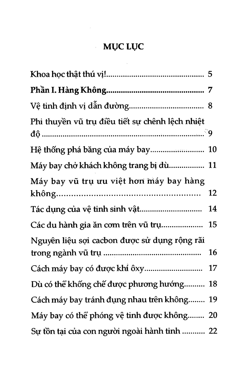 khoa học vui - hàng không vũ trụ