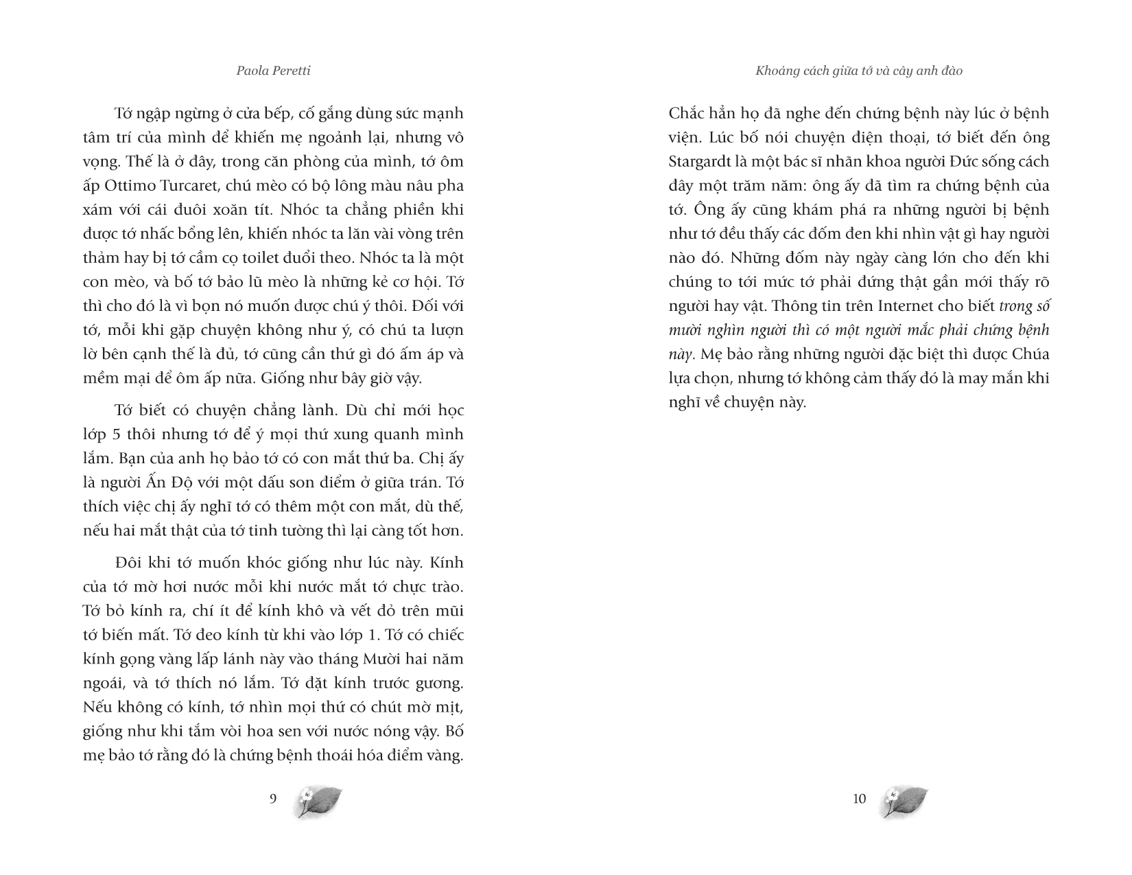 khoảng cách giữa tớ và cây anh đào