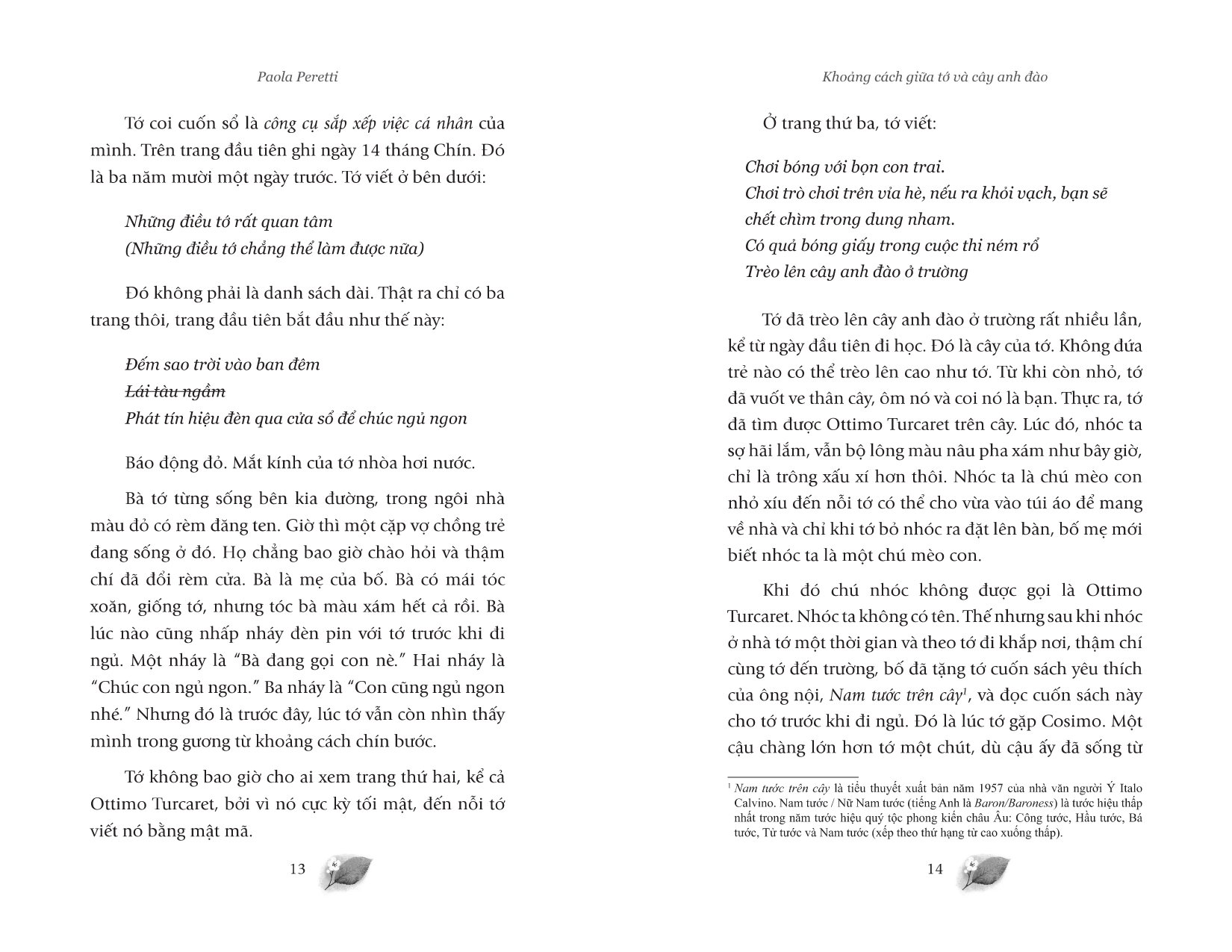 khoảng cách giữa tớ và cây anh đào