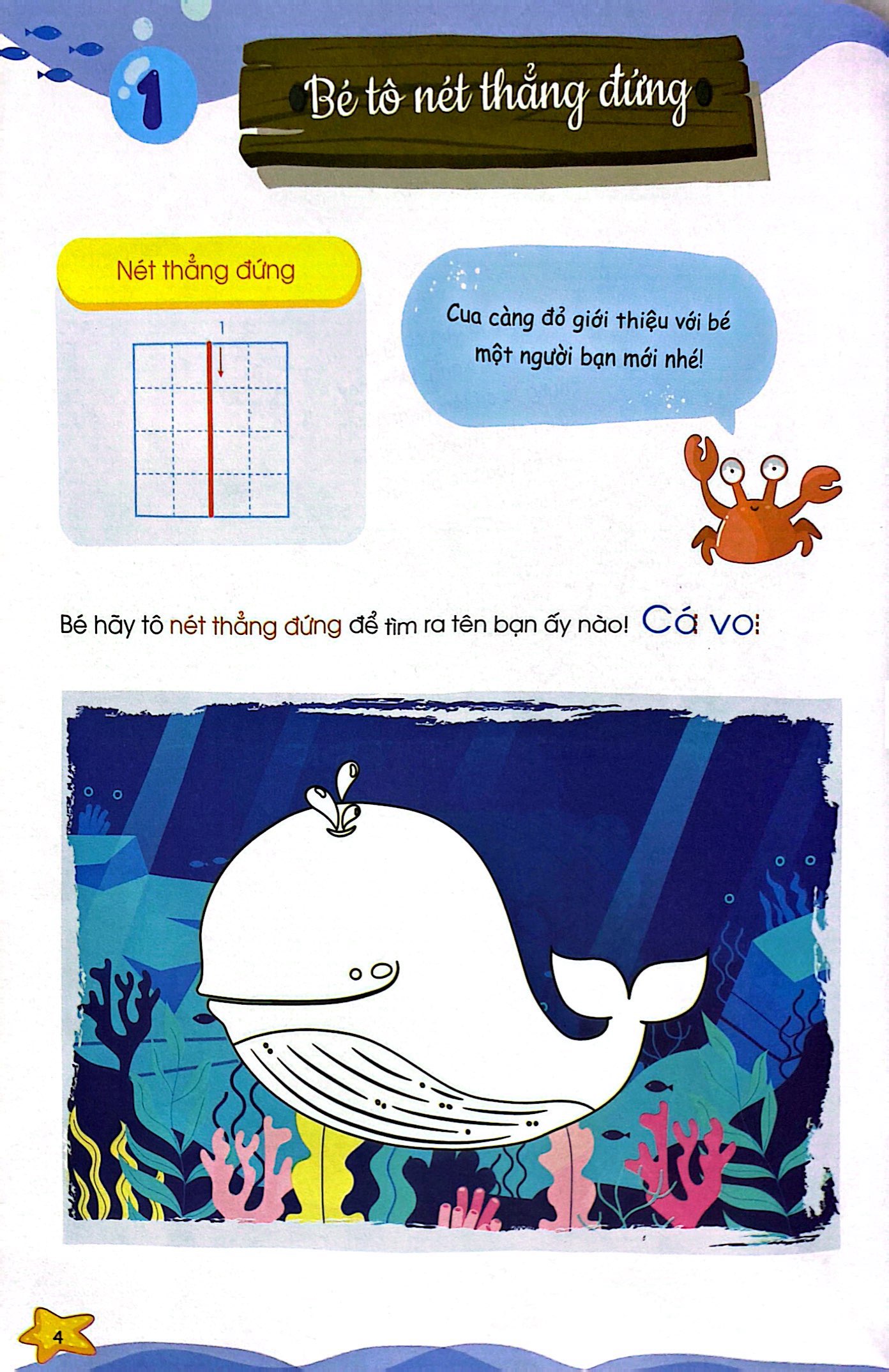 khởi đầu cho bé vào lớp 1 - bé làm quen với các nét cơ bản