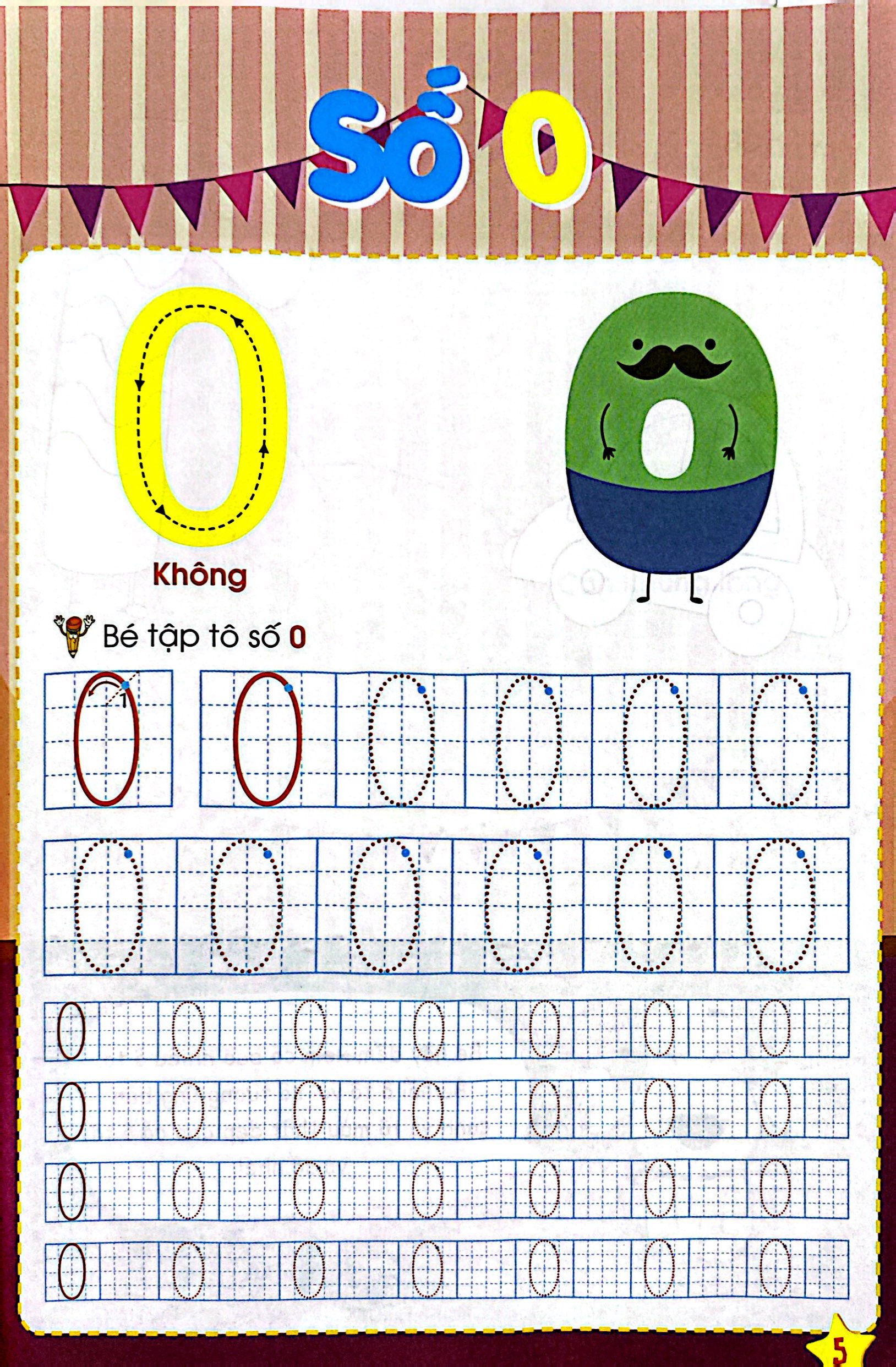 khởi đầu cho bé vào lớp 1 - bé làm quen với chữ số