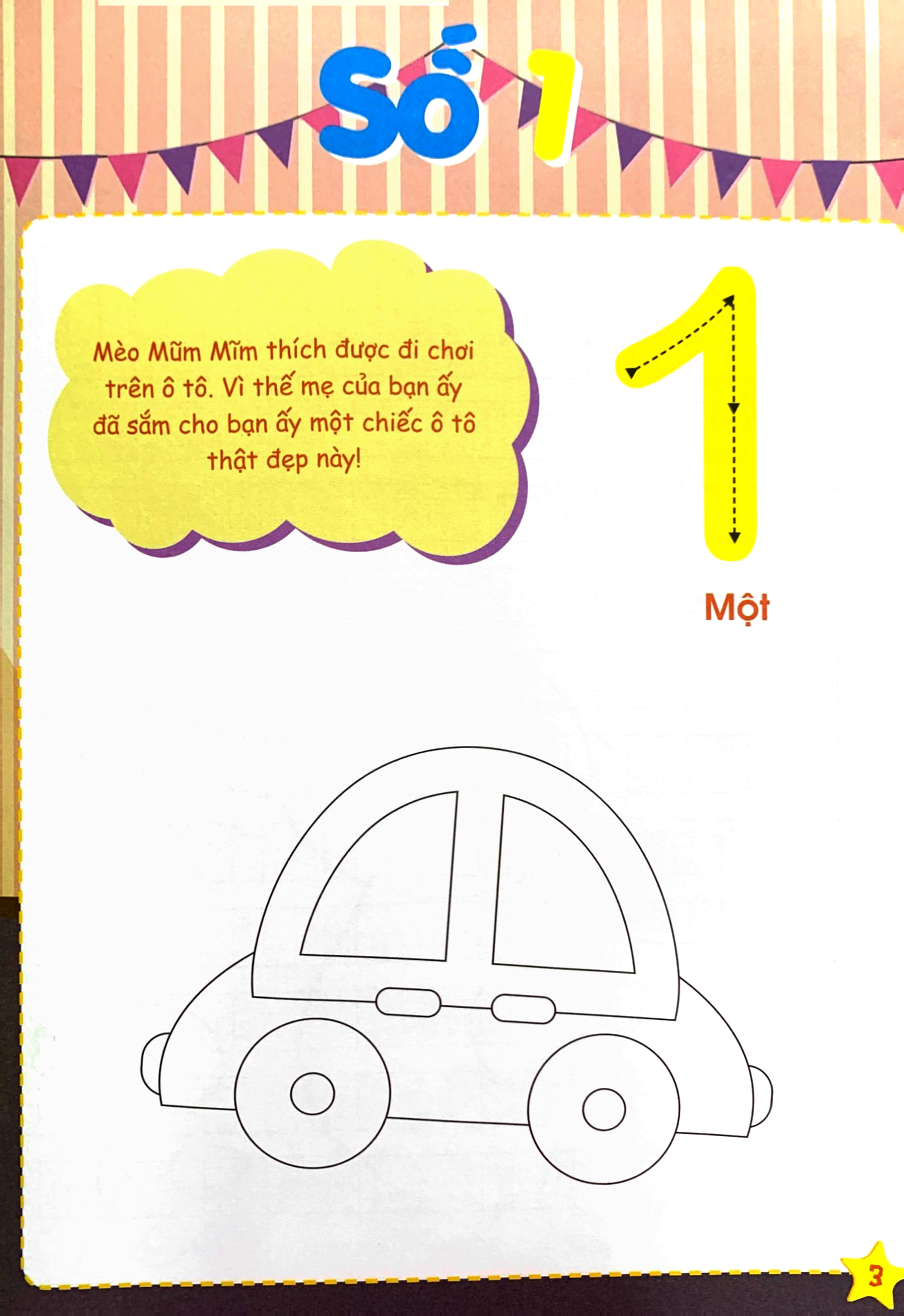 khởi đầu cho bé vào lớp 1 - bé tập tô chữ số