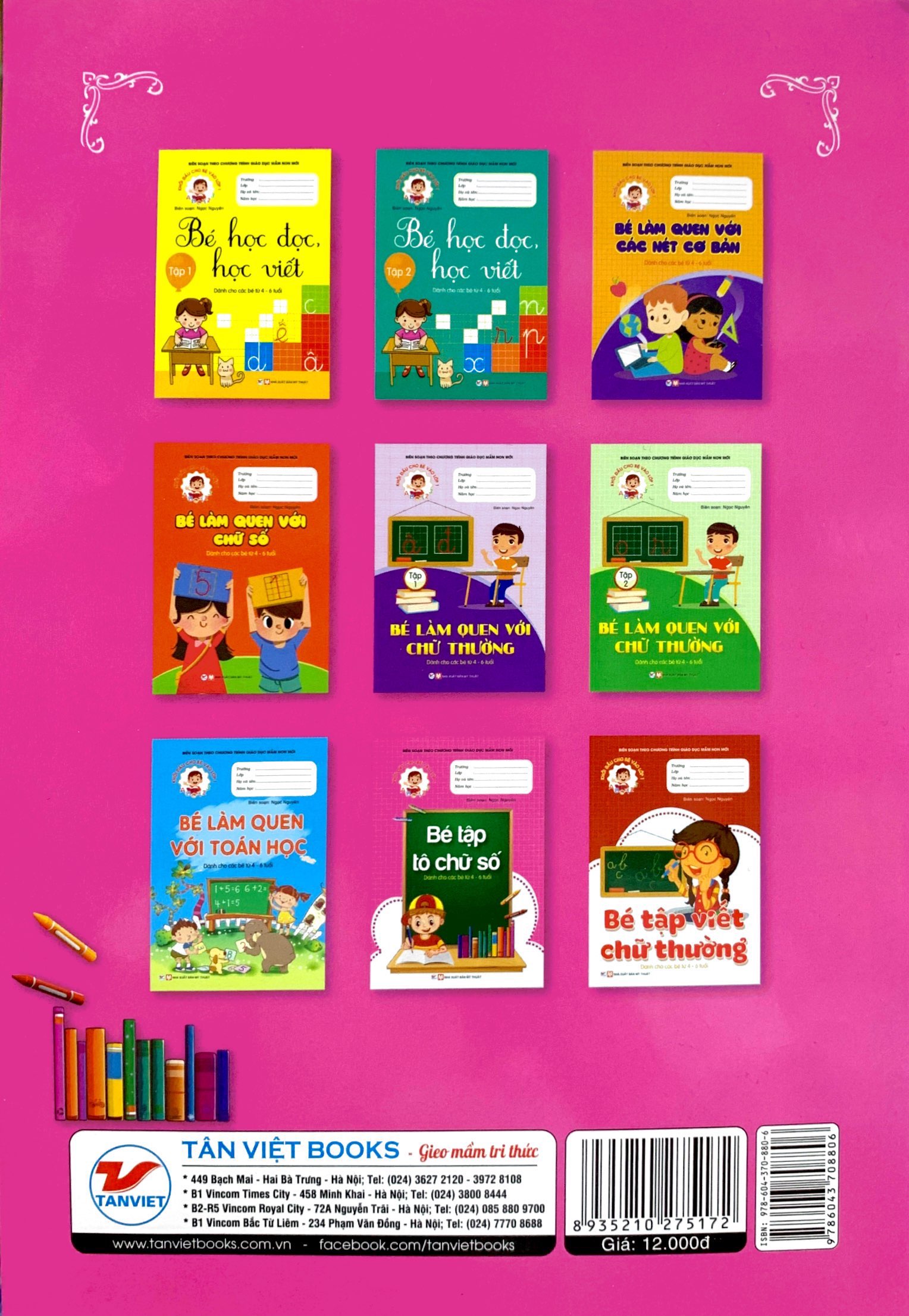 khởi đầu cho bé vào lớp 1 - bé tập tô chữ số