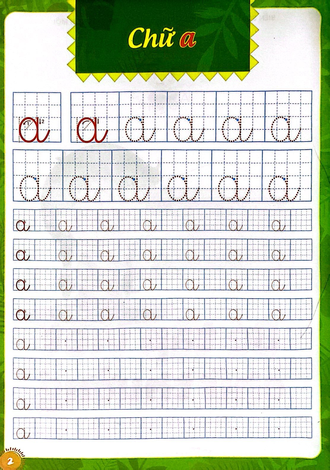 khởi đầu cho bé vào lớp 1 - bé tập viết chữ thường