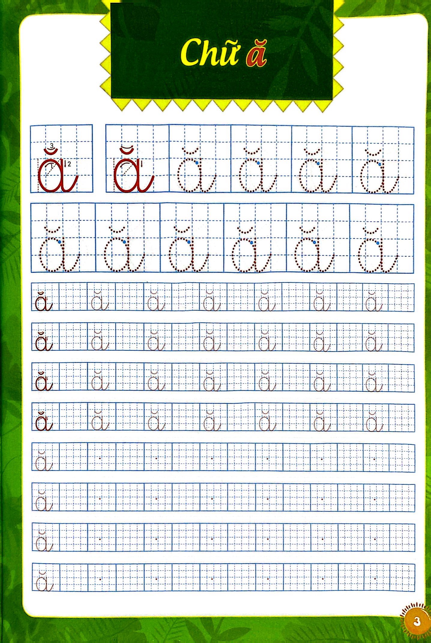 khởi đầu cho bé vào lớp 1 - bé tập viết chữ thường