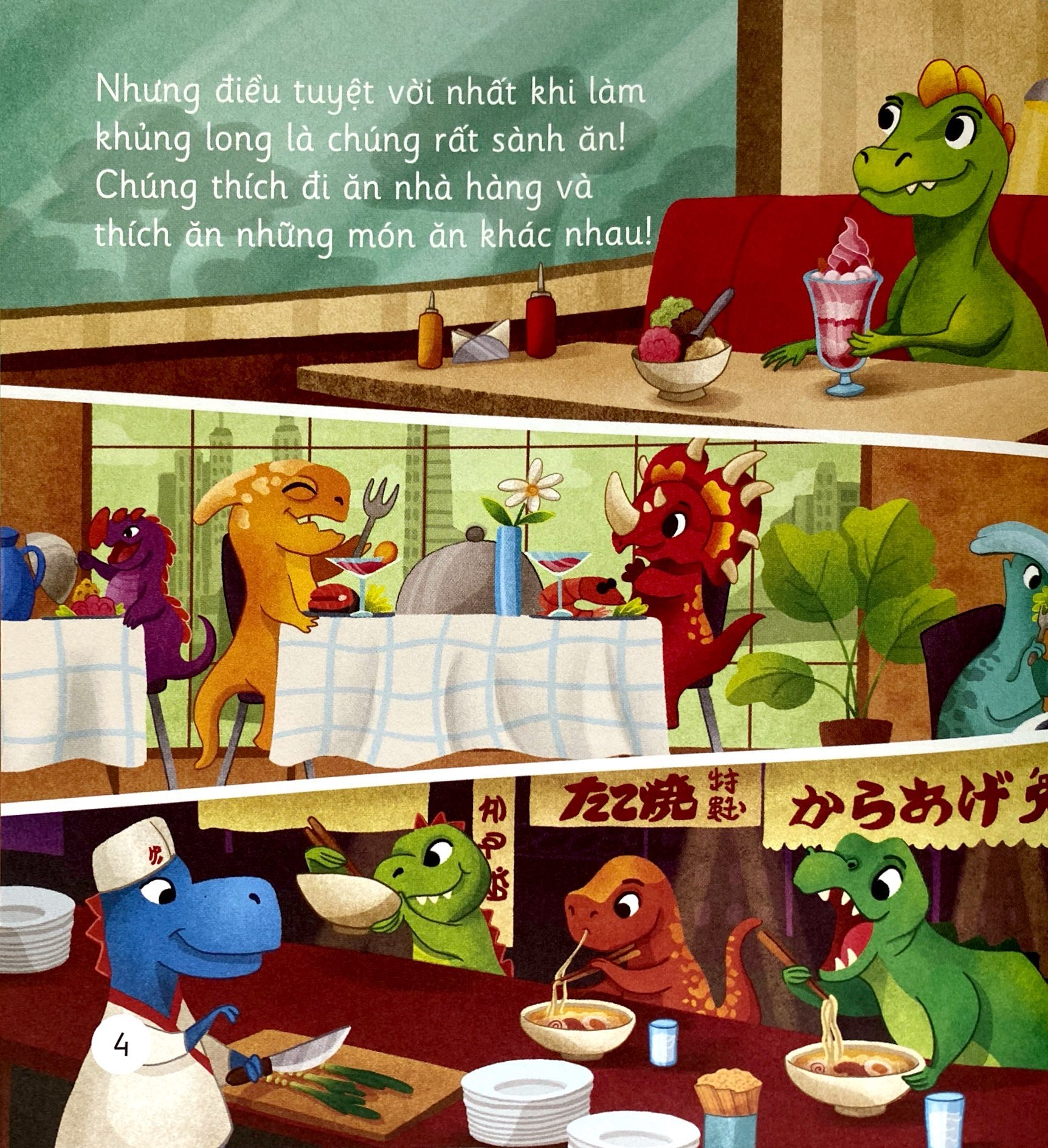 khơi gợi trí tưởng tượng và sáng tạo - bánh mì hamburger của khủng long - học cách phiêu lưu để khám phá và sáng tạo