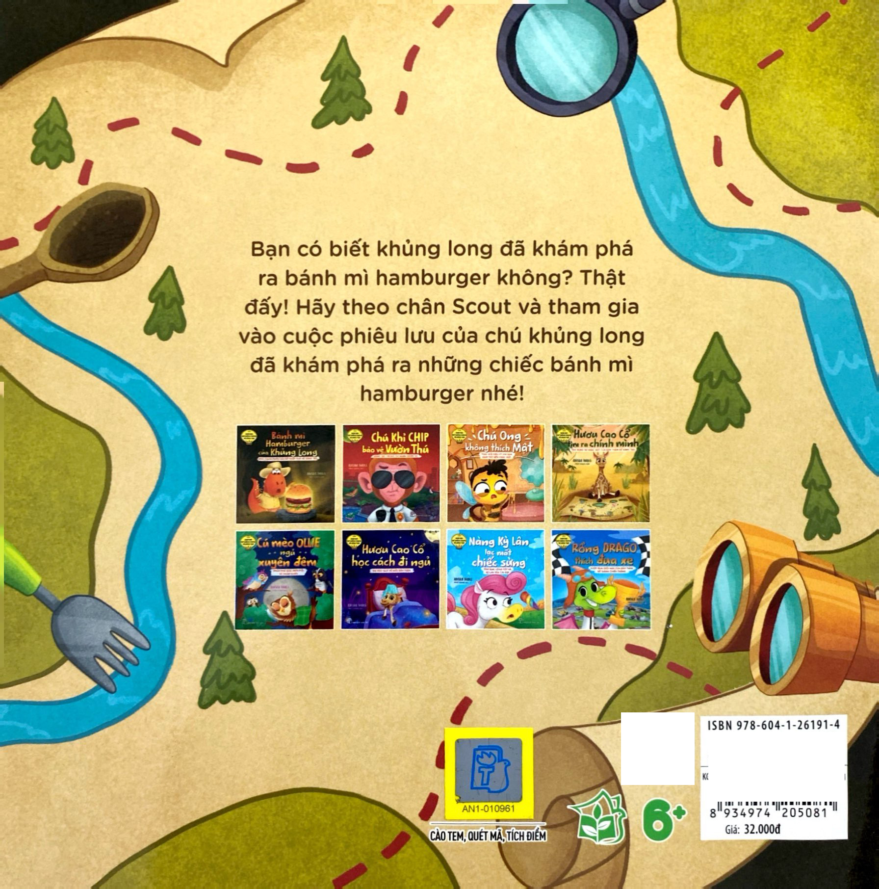 khơi gợi trí tưởng tượng và sáng tạo - bánh mì hamburger của khủng long - học cách phiêu lưu để khám phá và sáng tạo