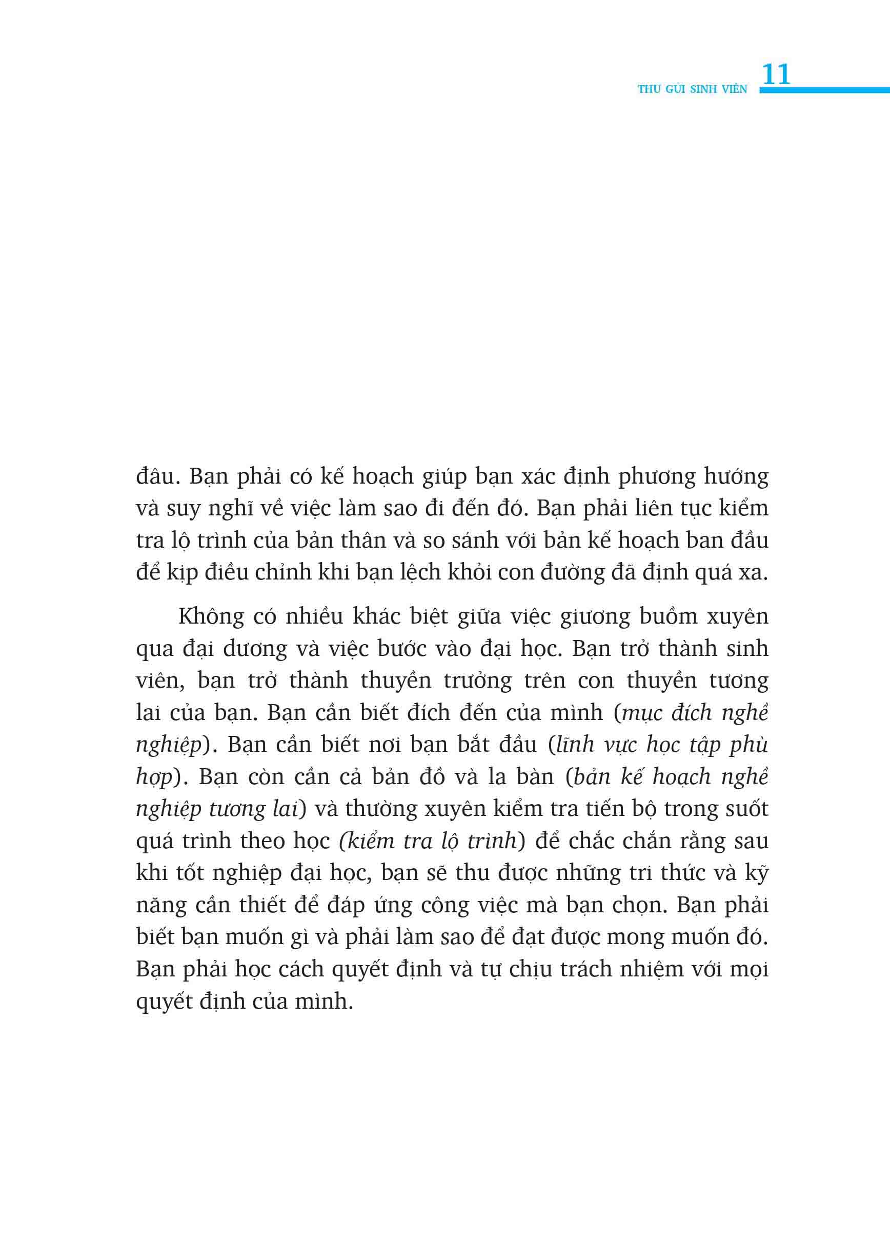 khởi hành - lời khuyên sinh viên việt nam