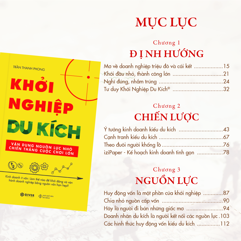 khởi nghiệp du kích - kinh doanh ít vốn - vận dụng nguồn lực nhỏ chiến thắng cuộc chơi lớn