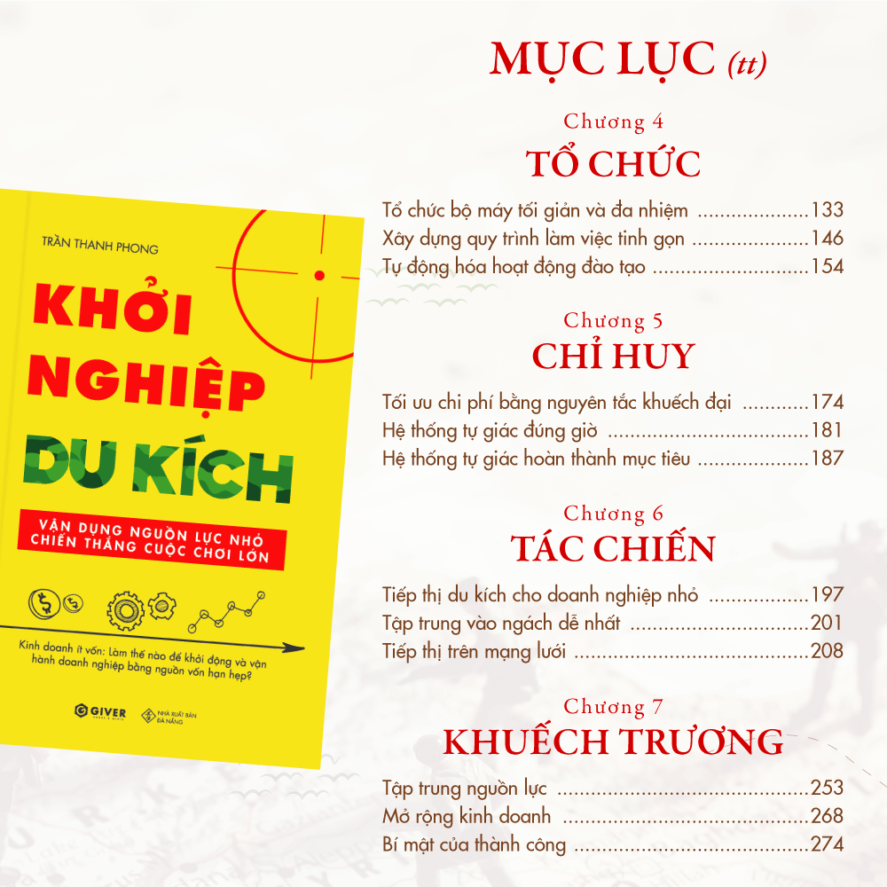 khởi nghiệp du kích - kinh doanh ít vốn - vận dụng nguồn lực nhỏ chiến thắng cuộc chơi lớn