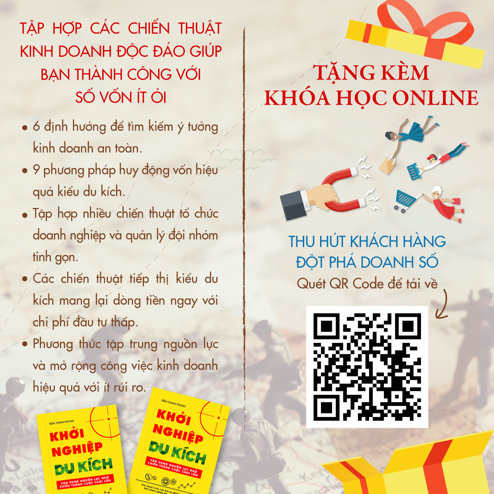 khởi nghiệp du kích - kinh doanh ít vốn - vận dụng nguồn lực nhỏ chiến thắng cuộc chơi lớn