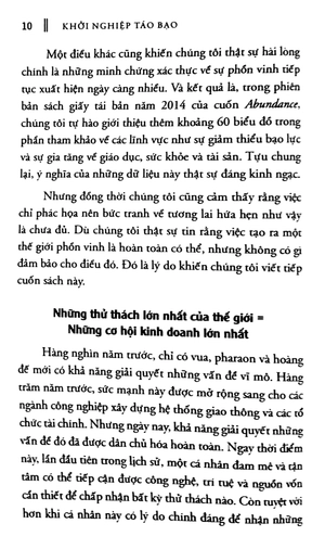 khởi nghiệp táo bạo